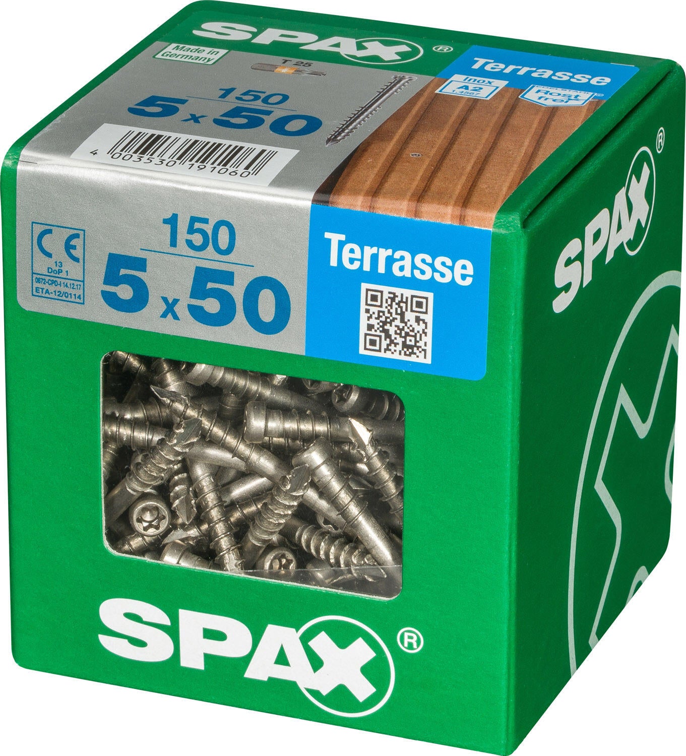 150 vis inox tête cylindrique t-star+ SPAX, Ø5 x L.50 mm - 3