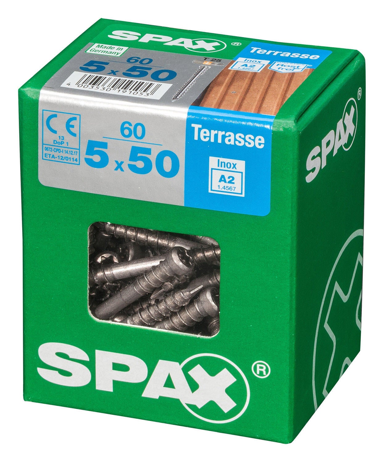 60 vis inox tête cylindrique t-star+ SPAX, Ø5 x L.50 mm - 3