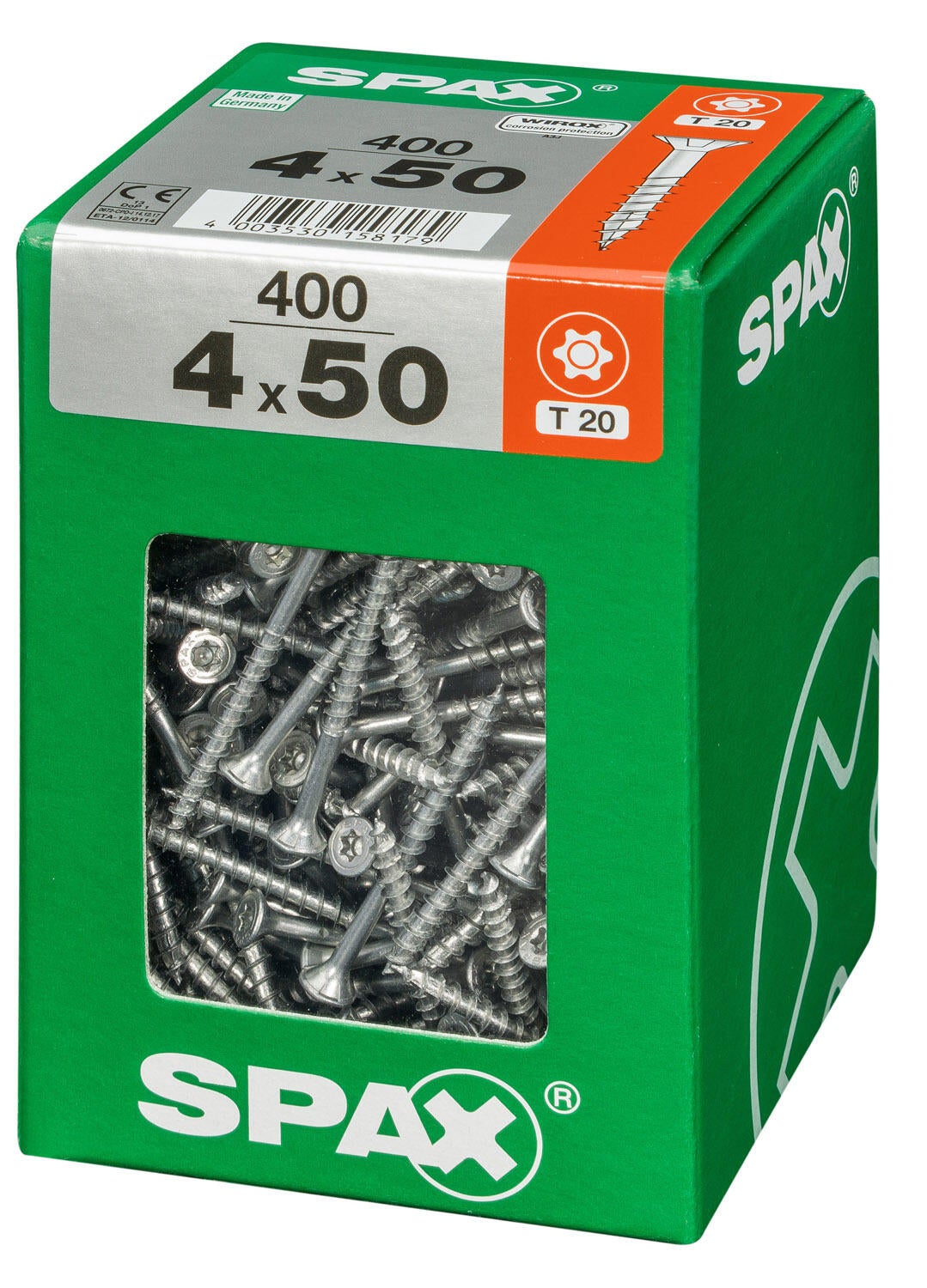 400 vis acier tête fraisée t-star+ SPAX, Ø4 x L.50 mm - 3