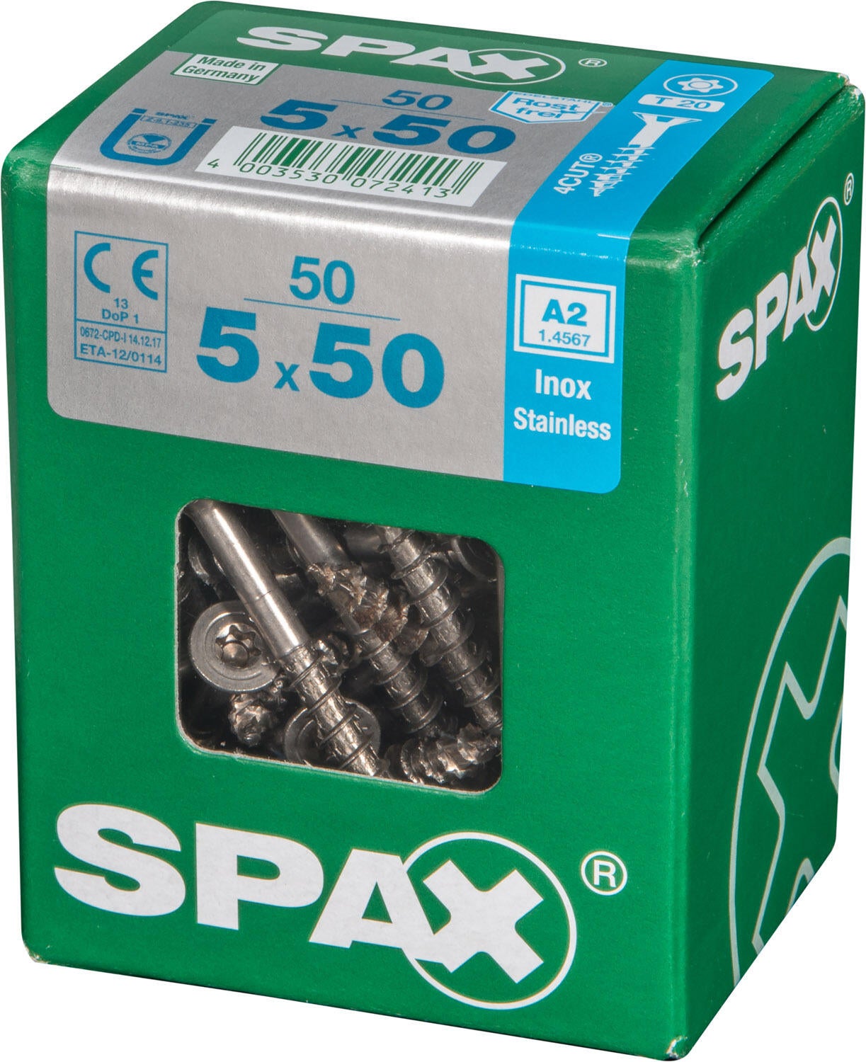 50 vis acier tête fraisée t-star+ SPAX, Ø5 x L.50 mm - 4