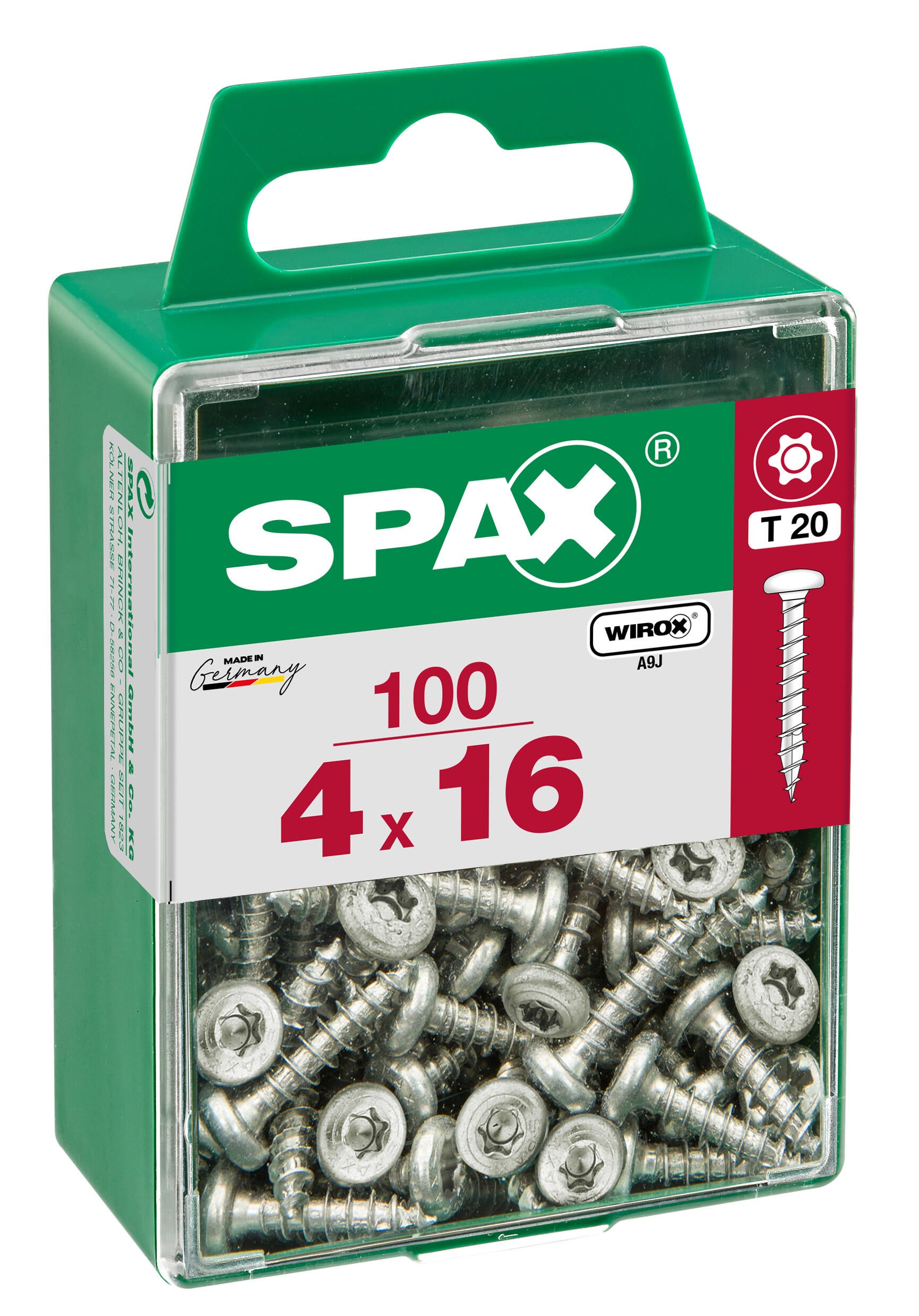 100 vis acier tête ronde t-star+ SPAX, Ø4 x L.16 mm - 2