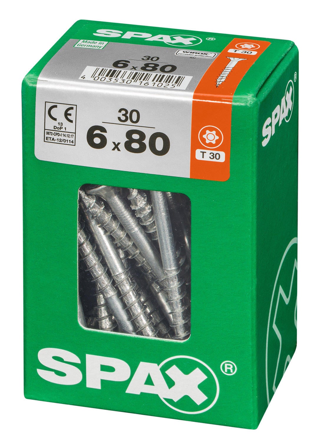 30 vis acier tête fraisée t-star+ SPAX, Ø6 x L.80 mm - 3