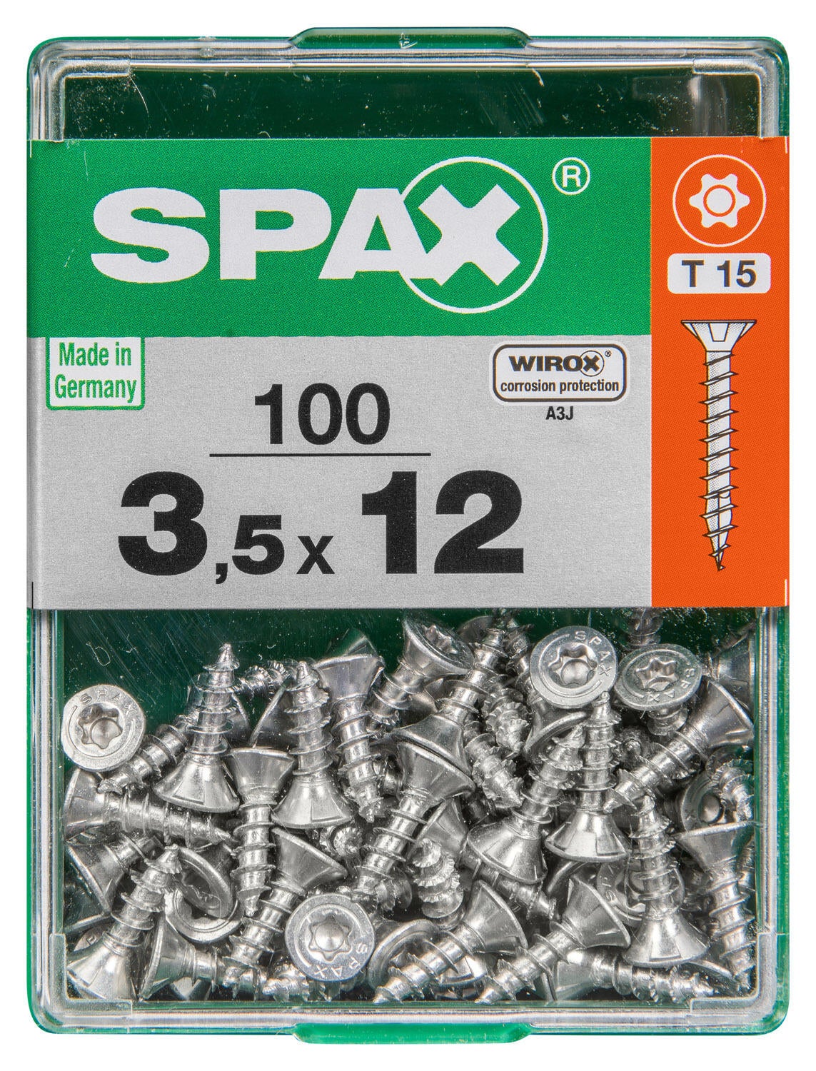 Vite SPAX testa svasata T20 in acciaio wirox Ø3.5XL12 mm, 100 pezzi - 5