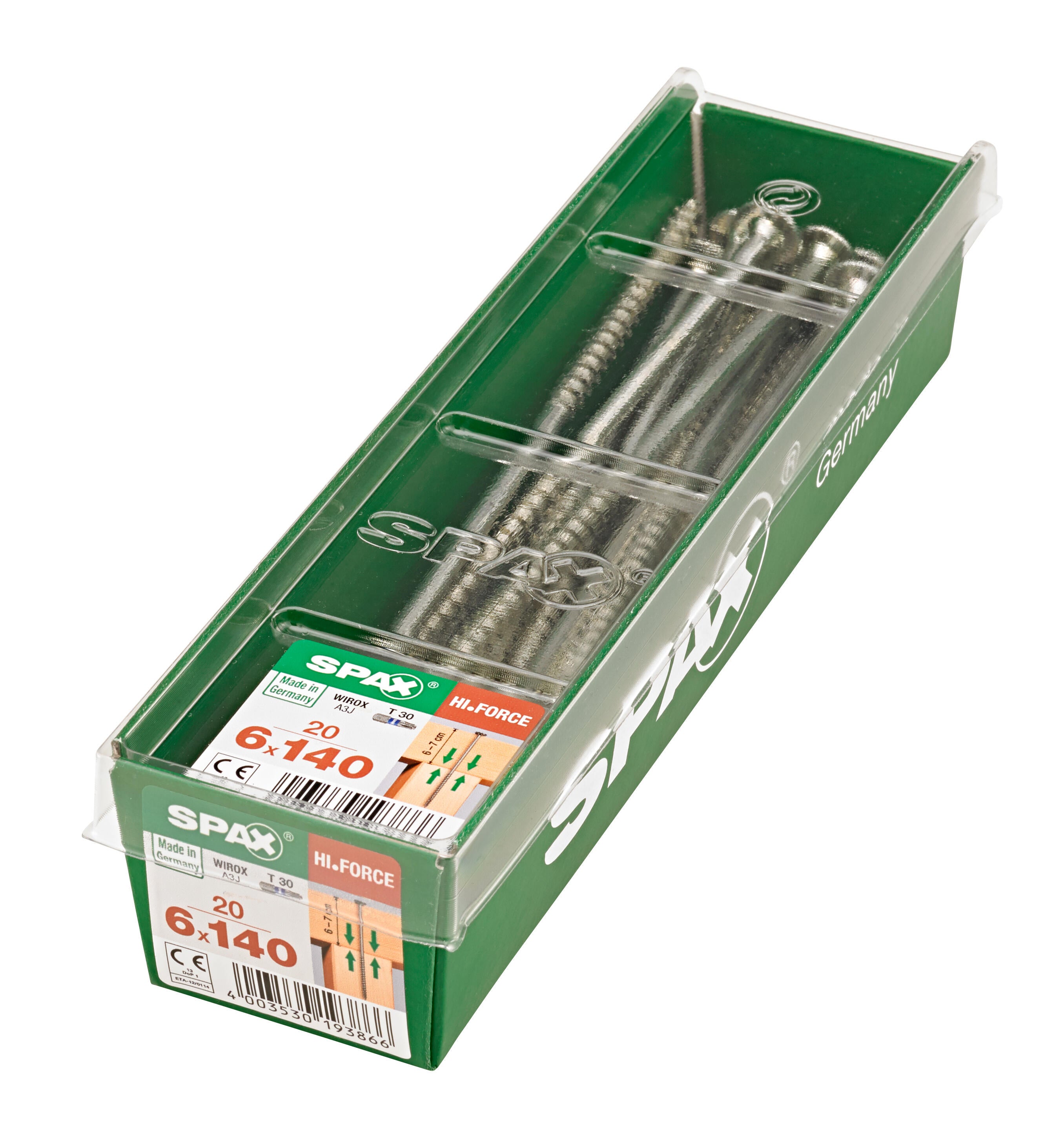 20 vis acier tête de disque extra large t-star+ SPAX, Ø6 x L.140 mm - 4