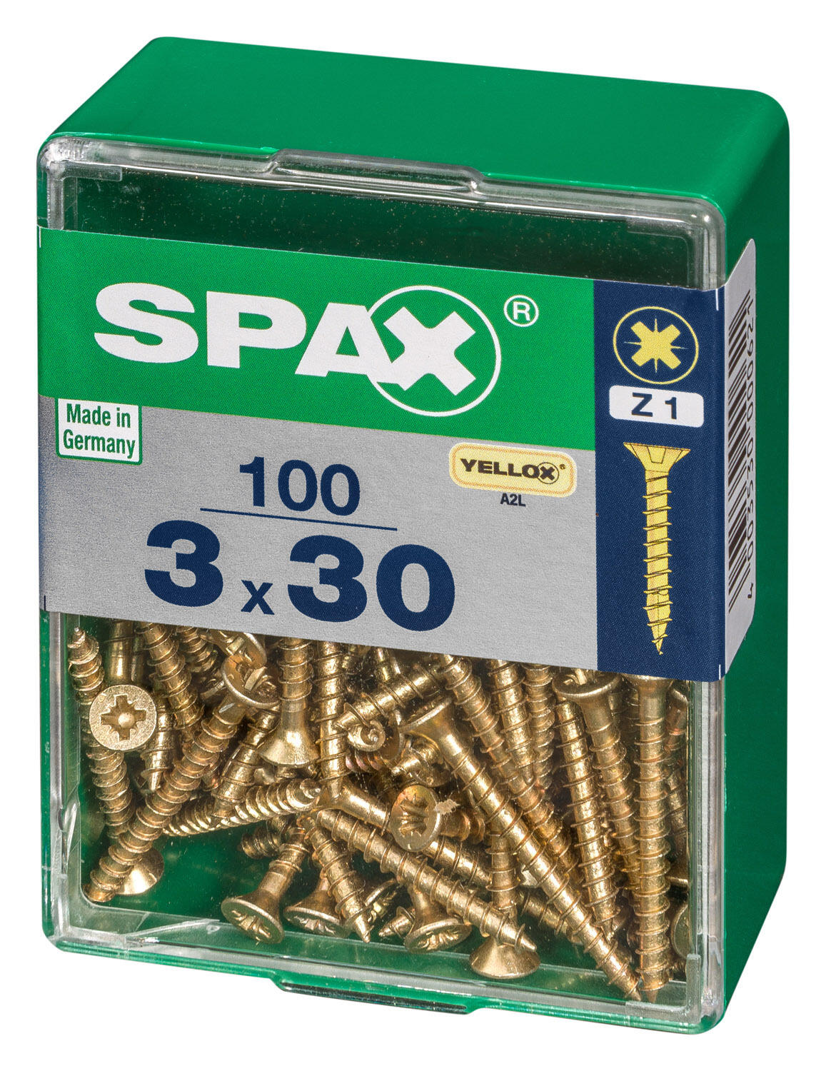 100 vis acier tête fraisée pozidriv SPAX, Ø3 x L.30 mm - 4