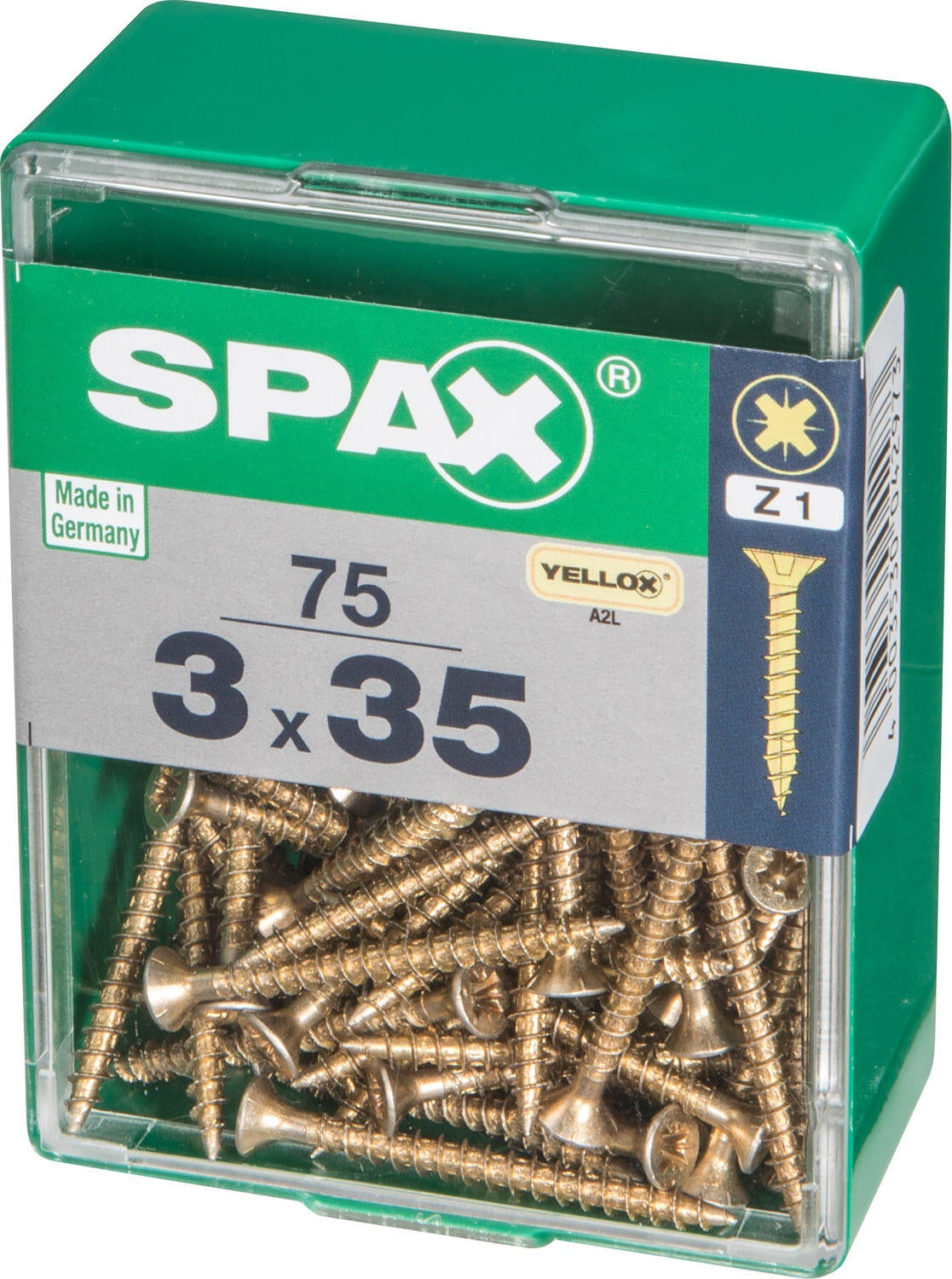 75 vis acier tête fraisée pozidriv SPAX, Ø3 x L.35 mm - 4