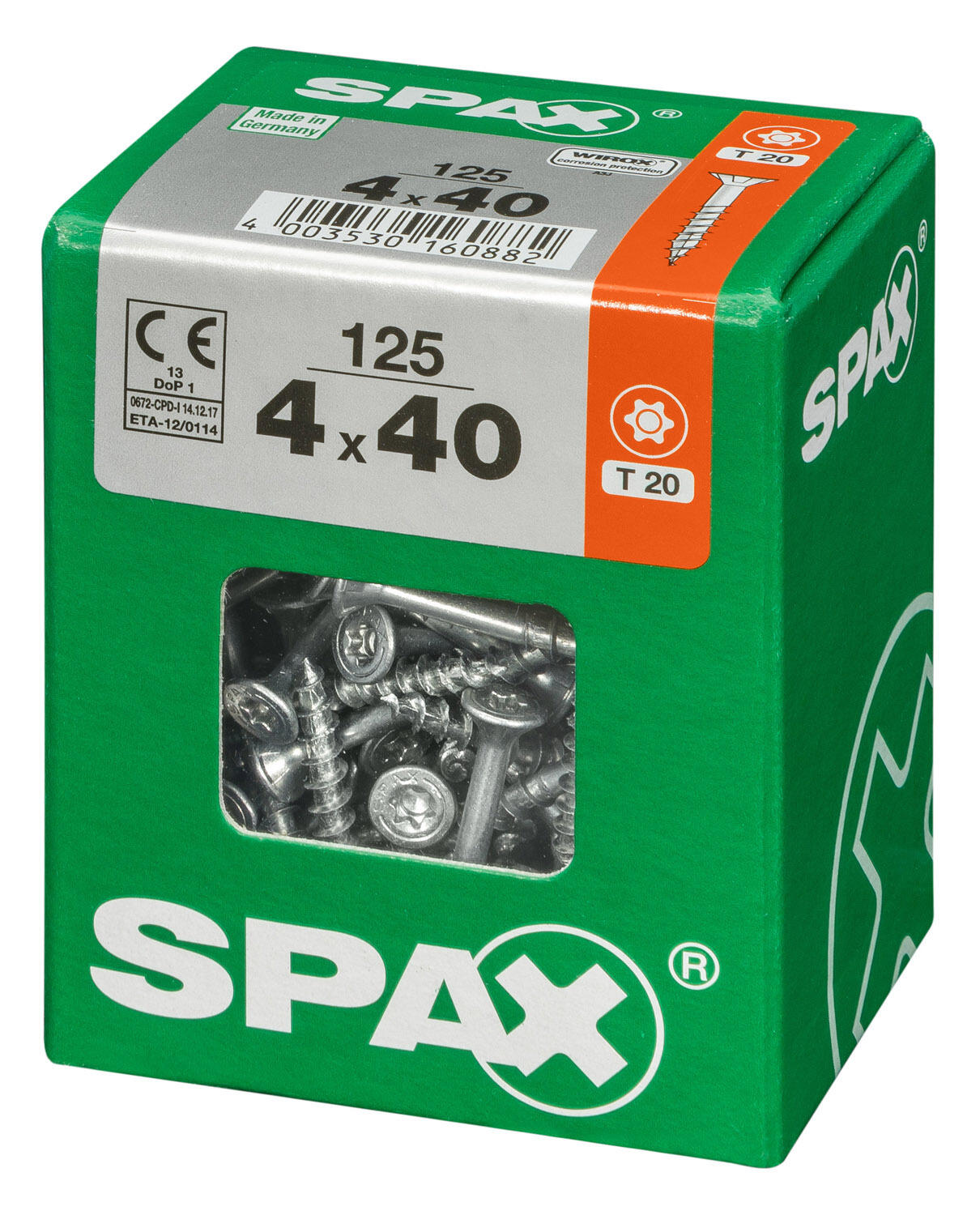 125 vis acier tête fraisée t-star+ SPAX, Ø4 x L.40 mm - 3