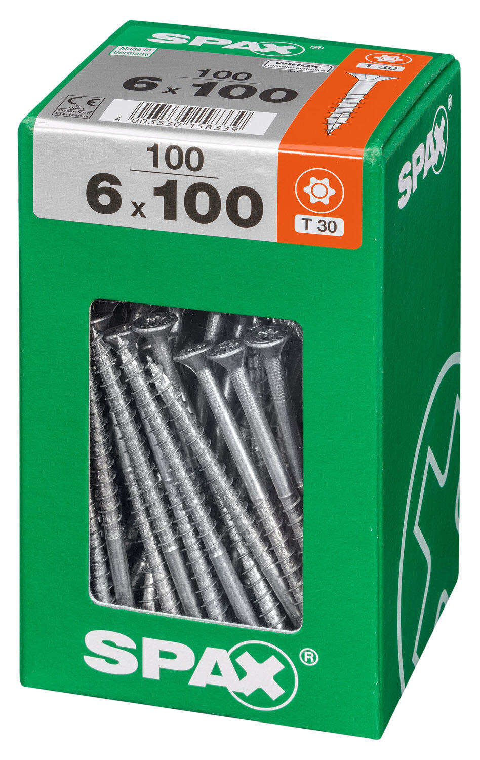 100 vis acier tête fraisée t-star+ SPAX, Ø6 x L.100 mm - 3