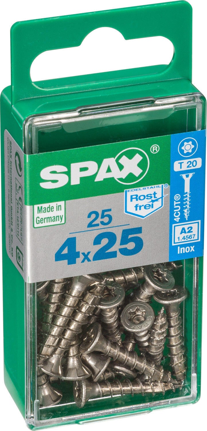 25 vis acier tête fraisée t-star+ SPAX, Ø4 x L.25 mm - 2