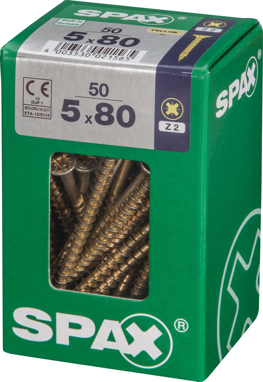 50 vis acier tête plate pozidriv SPAX, Ø5 x L.80 mm - 4