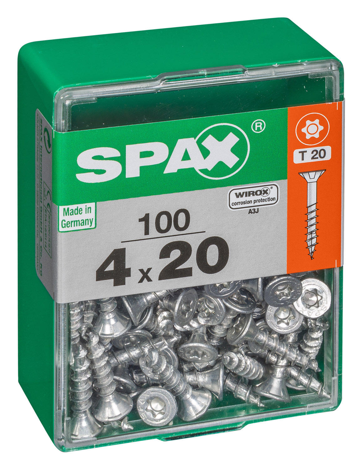 100 vis acier tête fraisée t-star+ SPAX, Ø4 x L.20 mm - 2