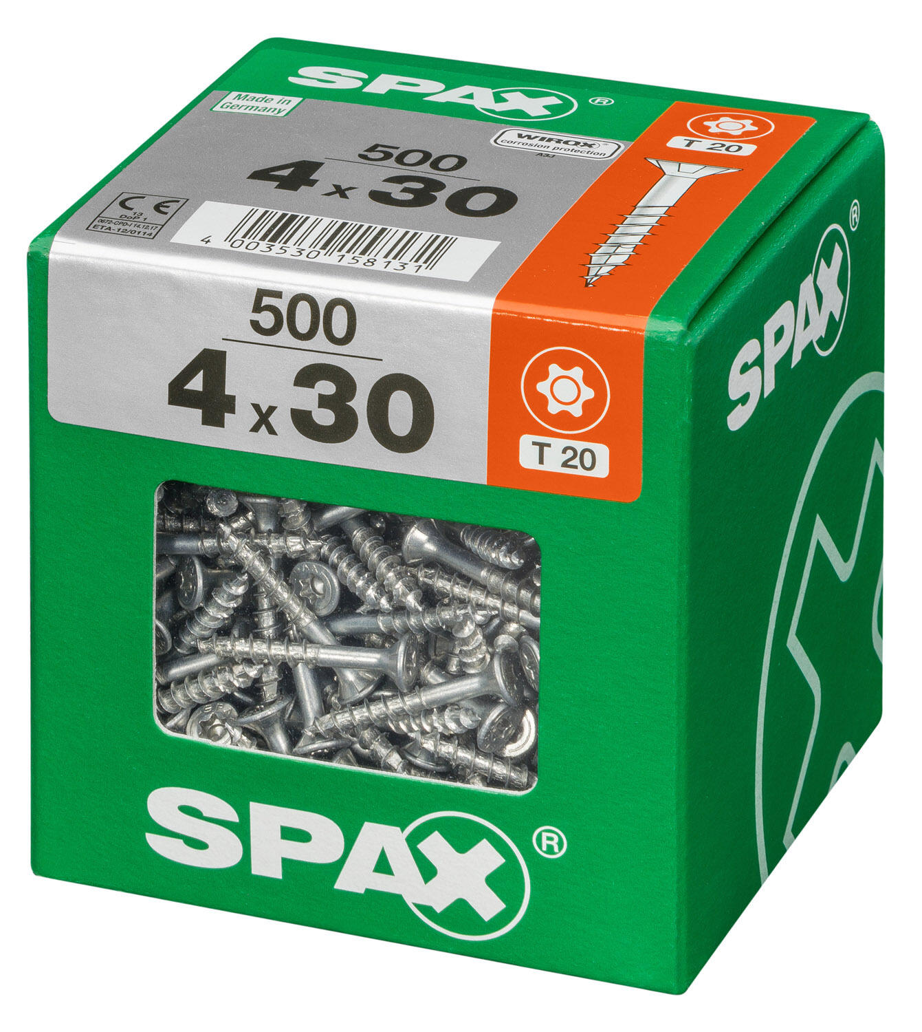 500 vis acier tête fraisée t-star+ SPAX, Ø4 x L.30 mm - 3