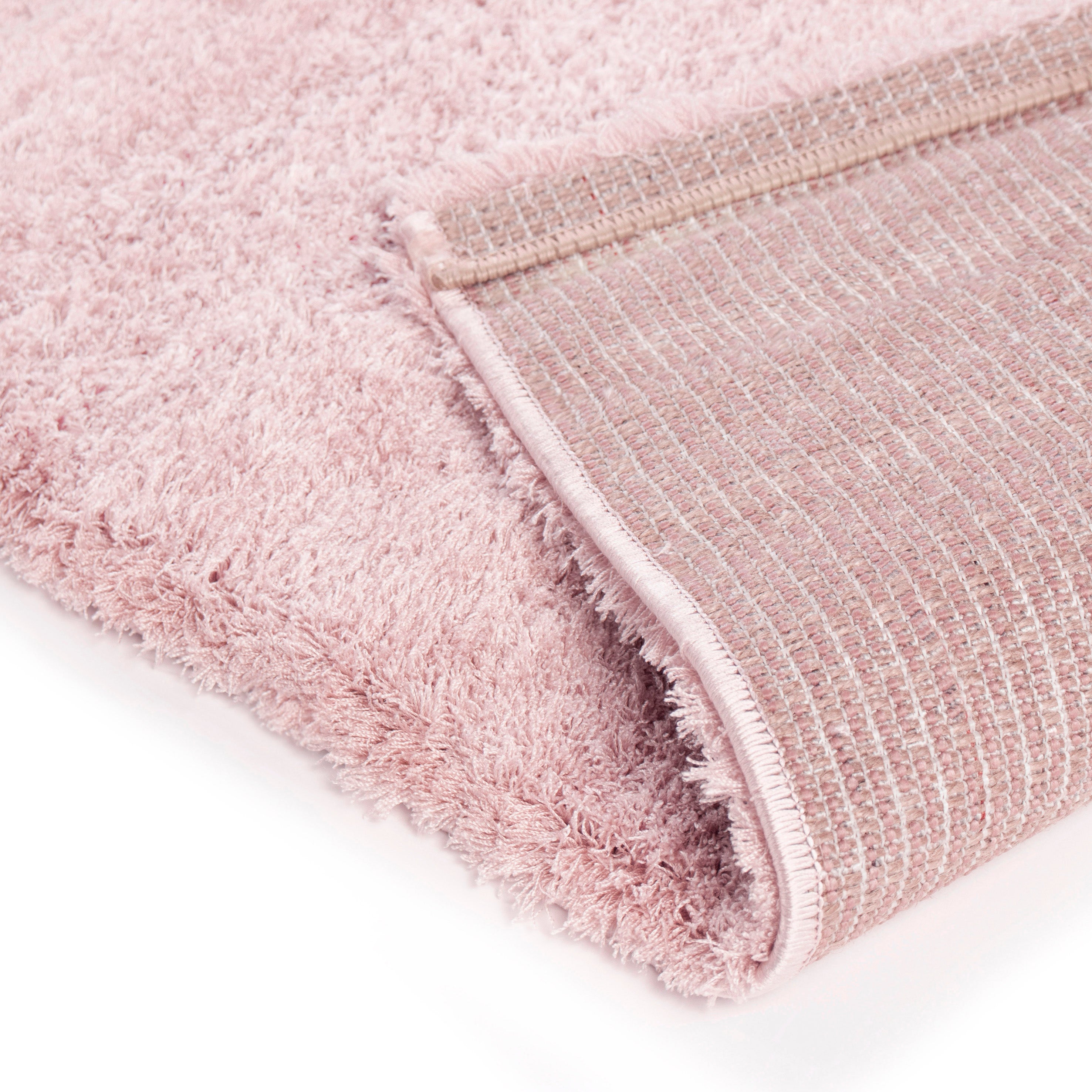 Tapis rose rectangulaire, l.100 x L.150 cm Cocooning - 5