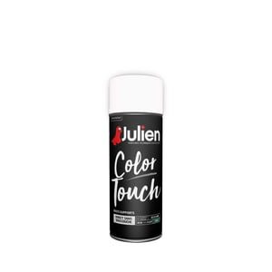 Bombe de peinture Color touch JULIEN blanc neige RAL 9010 satiné 400 ml Leroy Merlin Les bons plans des petits projets avant l'été