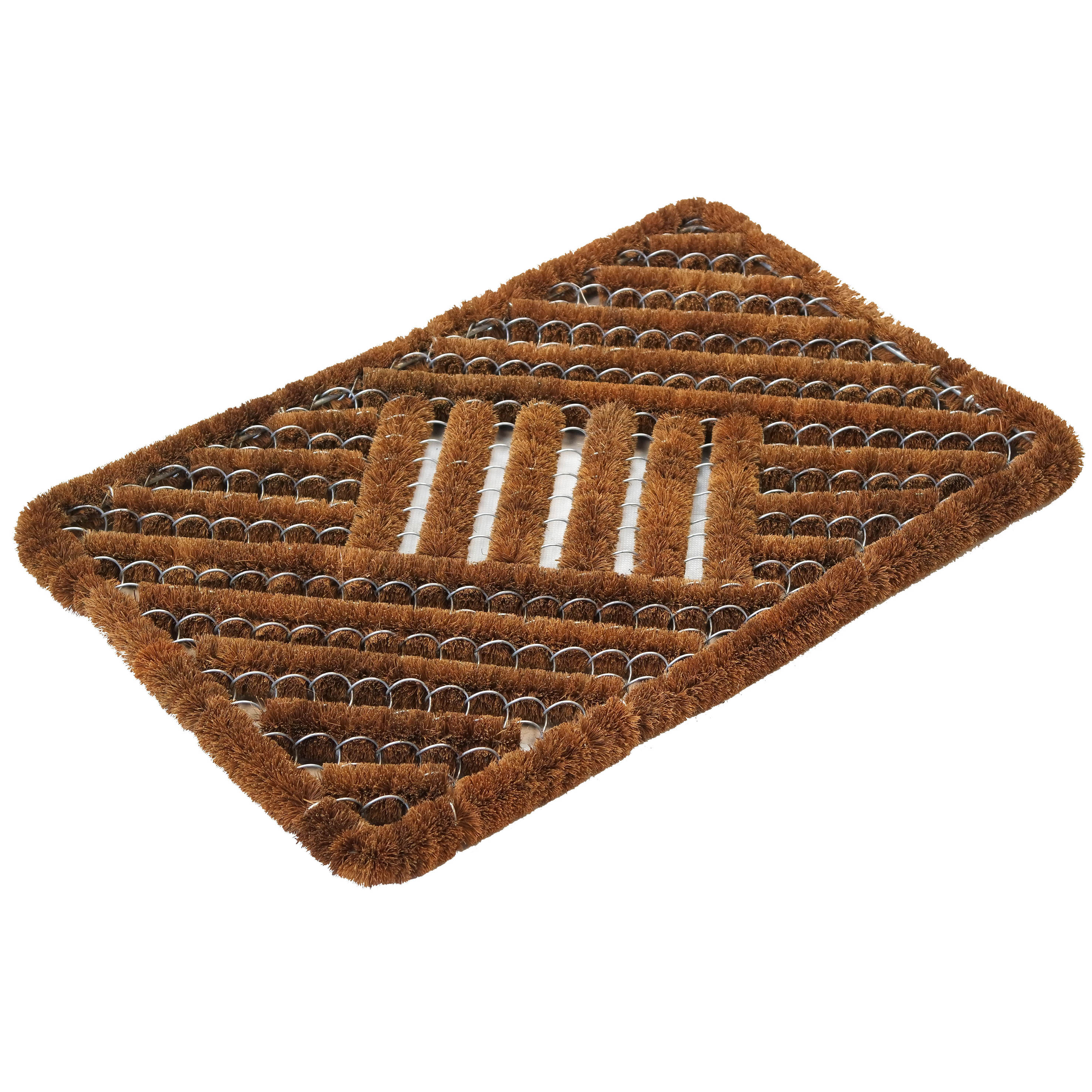 Tapis d'entrée coco beige l.40 cm x L.60 cm, Cocometal4060_l - 3