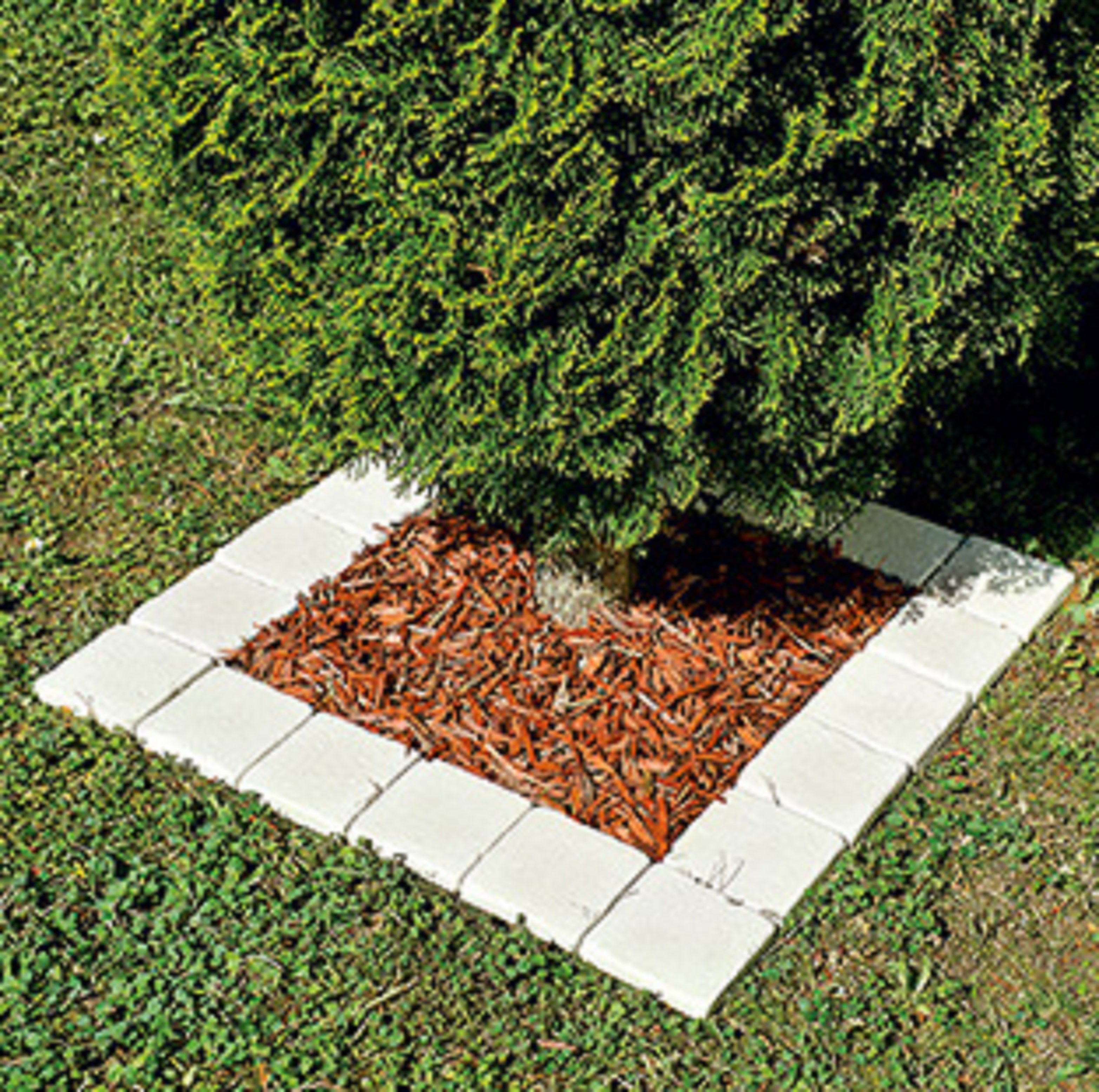 Pavé pierre reconstituée Touraine, blanc L.12 cm x l.12 cm x Ep.20 mm - 2