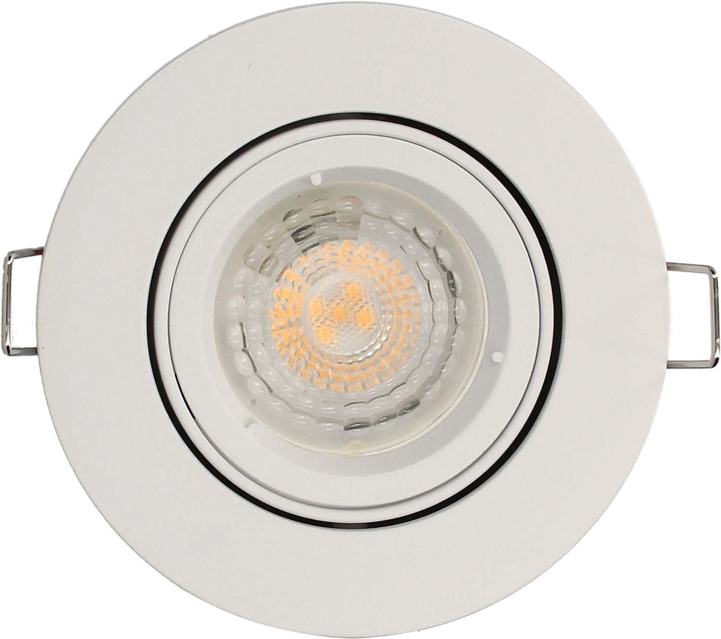 Kit 1 spot à encastrer orientable BBC gu10, 3000K rond blanc - 5