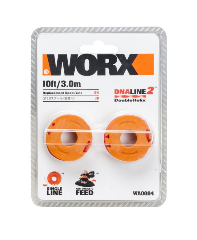 Lot de 2 bobines de fil de coupe 3m WORX - WA0004.1 (pour WG157E/WG163E/WP165E)