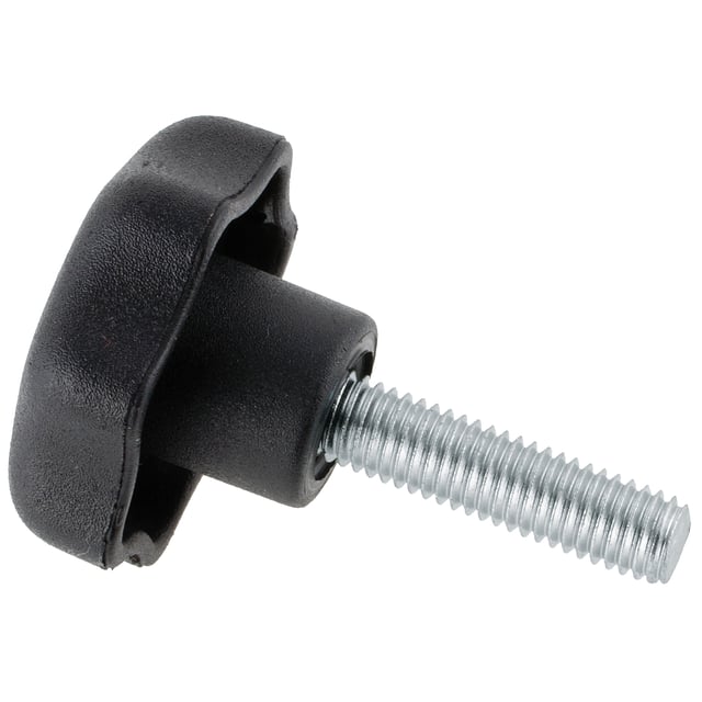 sourcing map Lot de 4 vis moletées M3 x 5 mm en laiton avec boutons de fixation à l'épaule, ton laiton