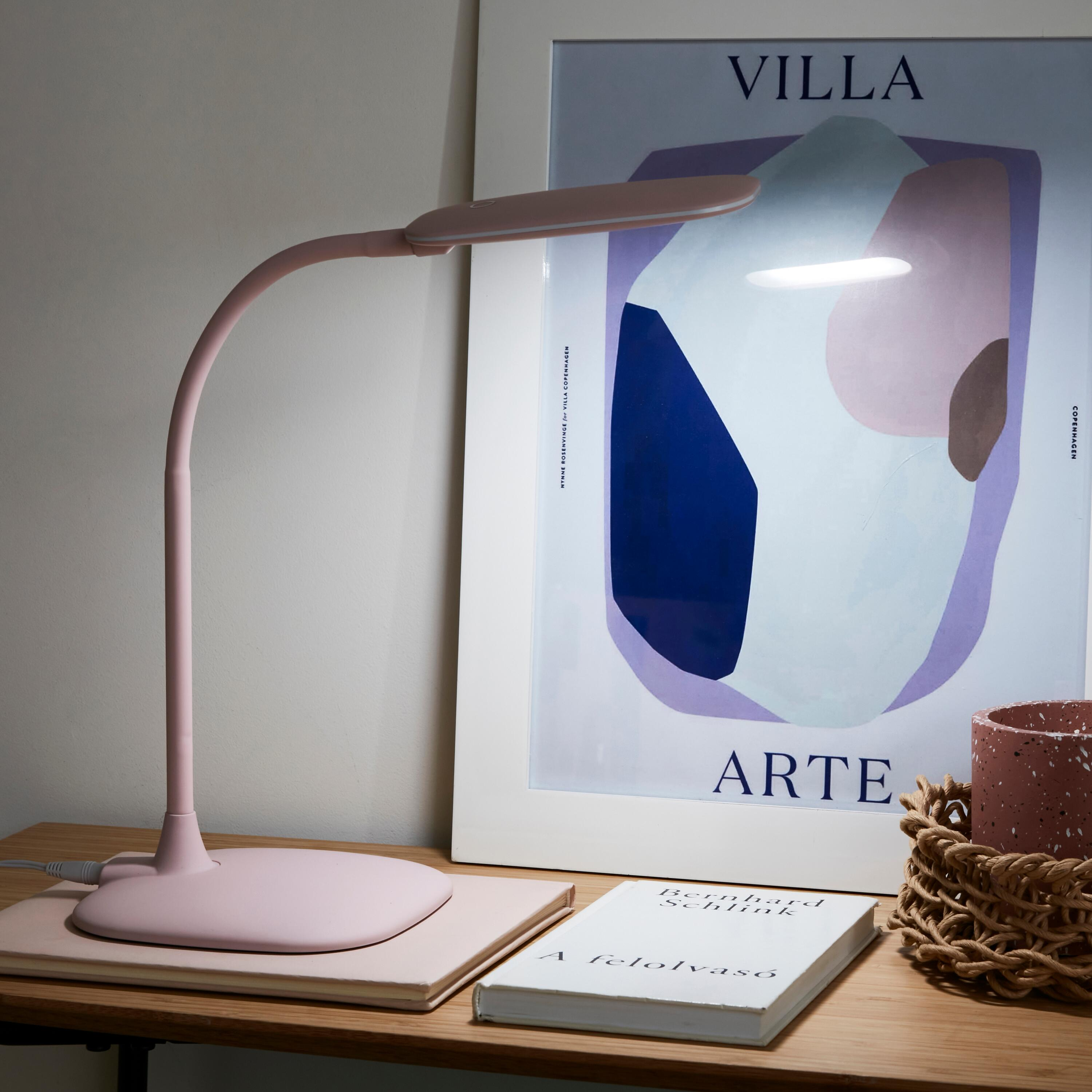 Lampka biurkowa Mei różowa LED Inspire