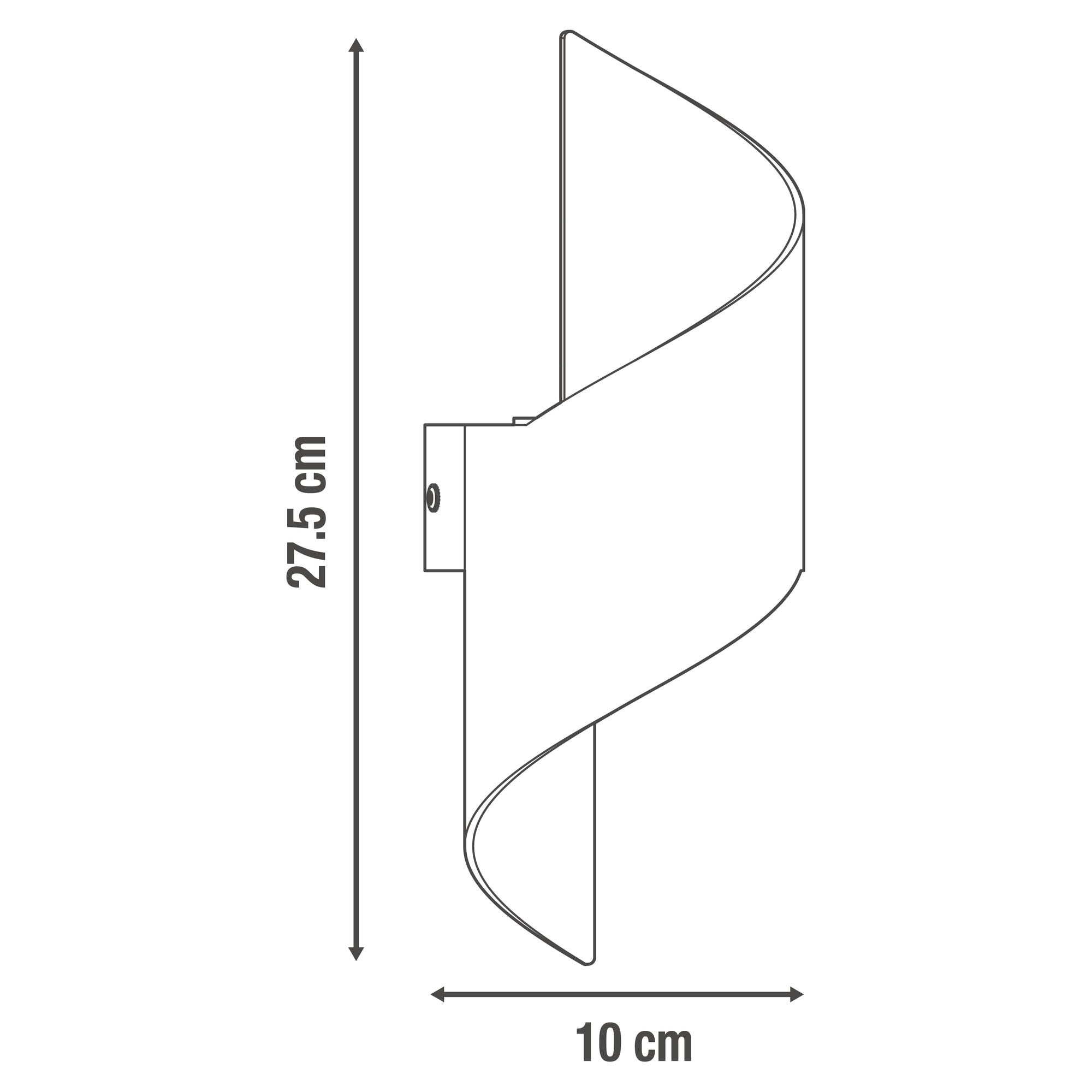 Applique murale LED, acier, noir, Leria, INSPIRE - 8