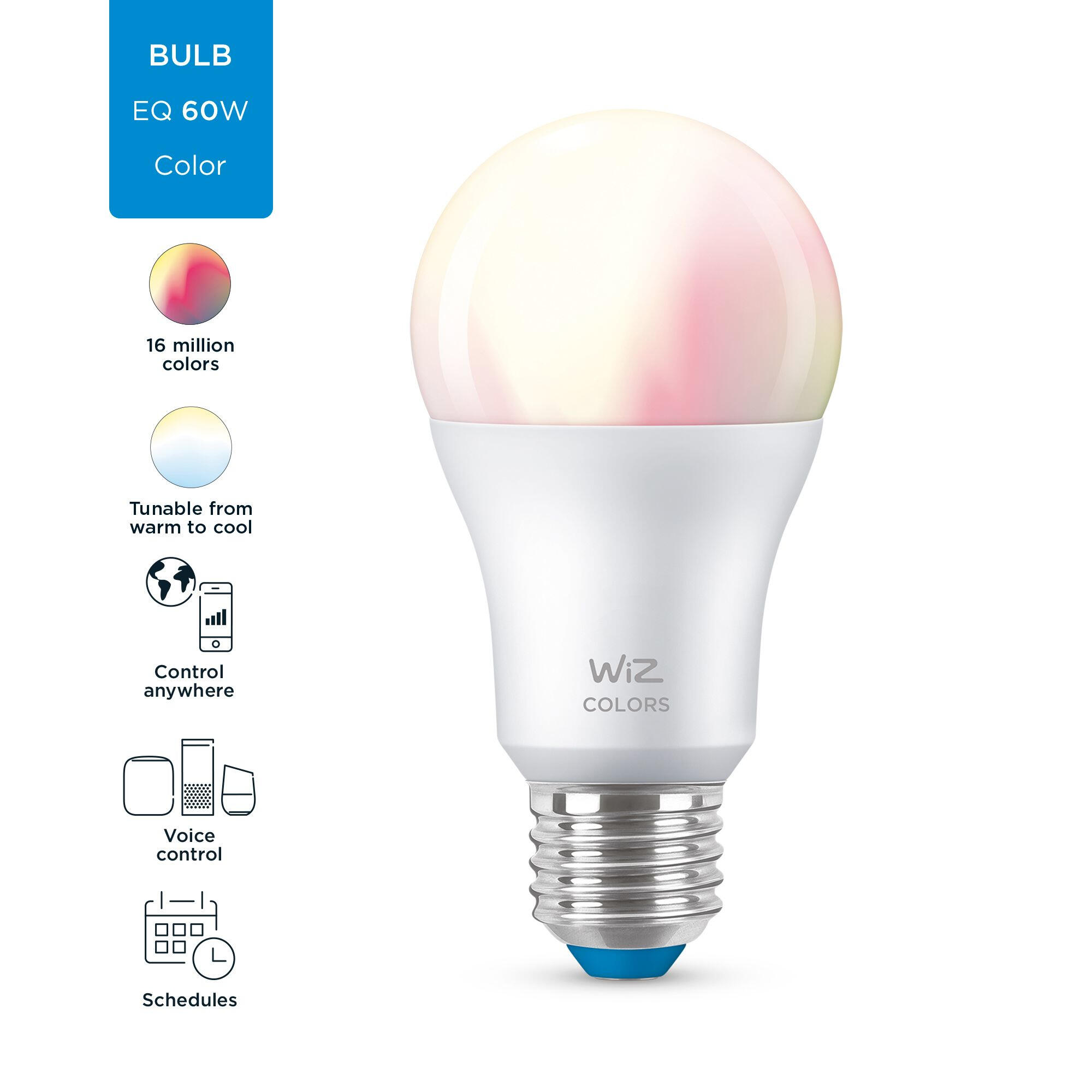 Ampoule led connectée,  e27, 806lm = 60W variations de blanc et couleurs, dimmab - 4