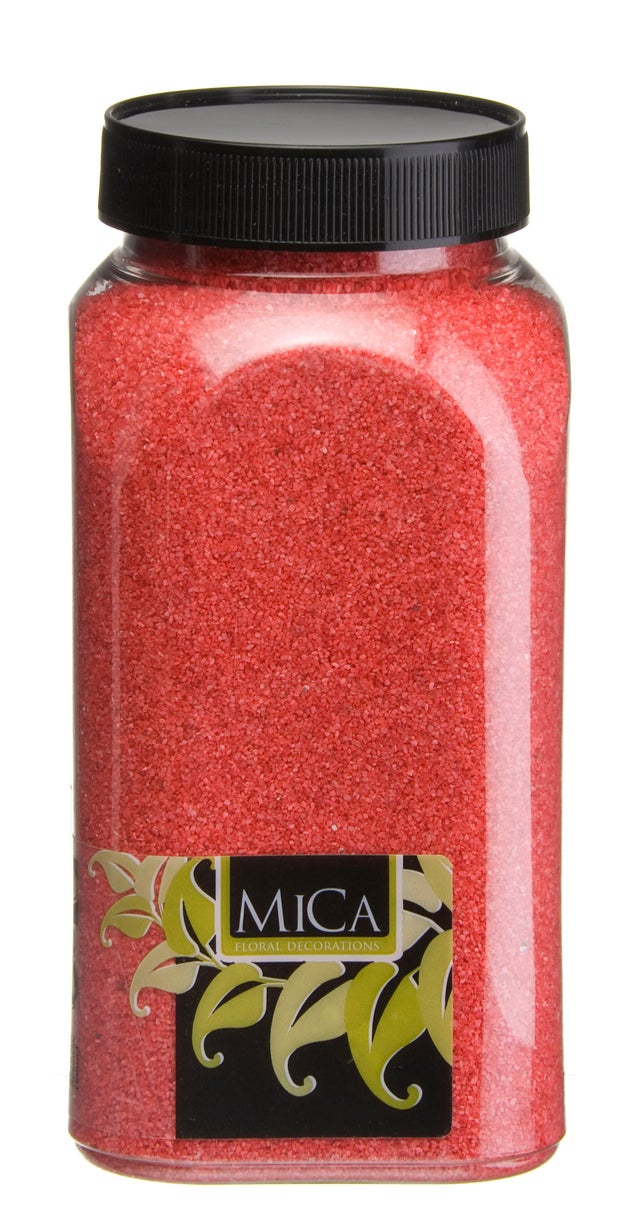 Arena decorativa rojo 650ml