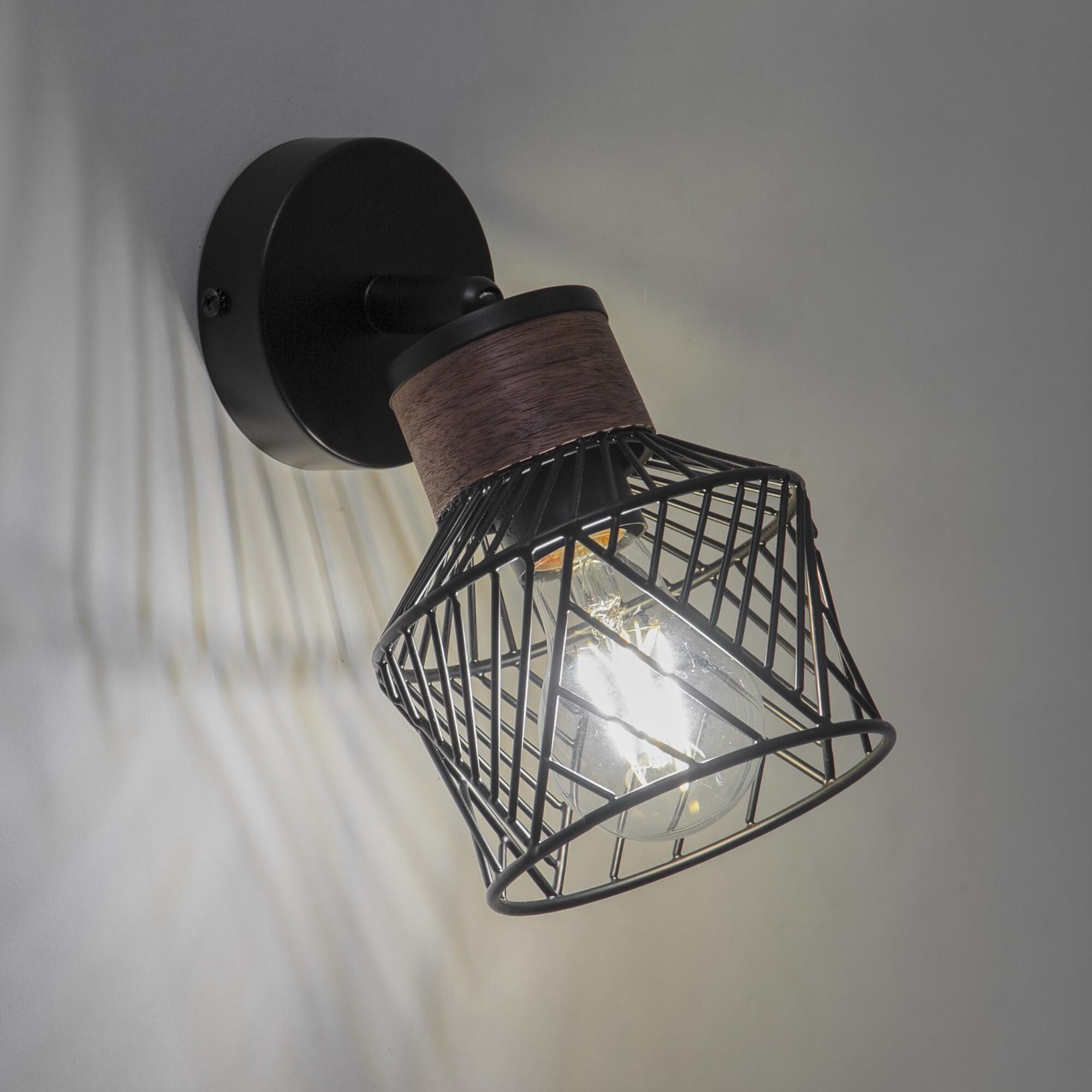 Spot Kanel, métal noir, E27, INSPIRE - 5