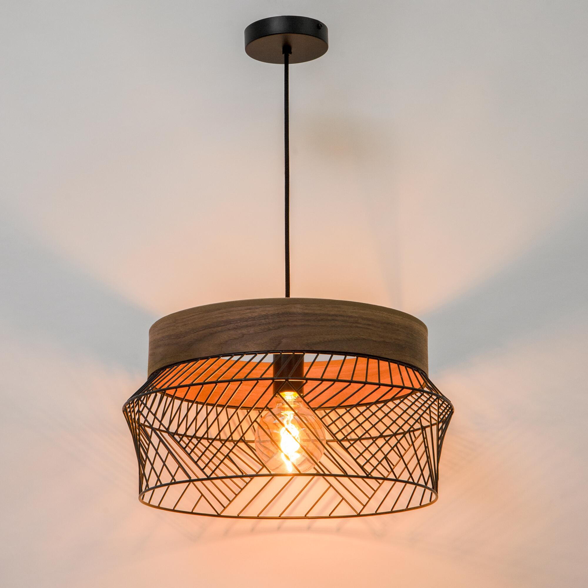 Suspension Kanel acier, noir, Diam.45 cm INSPIRE, E27 - 2