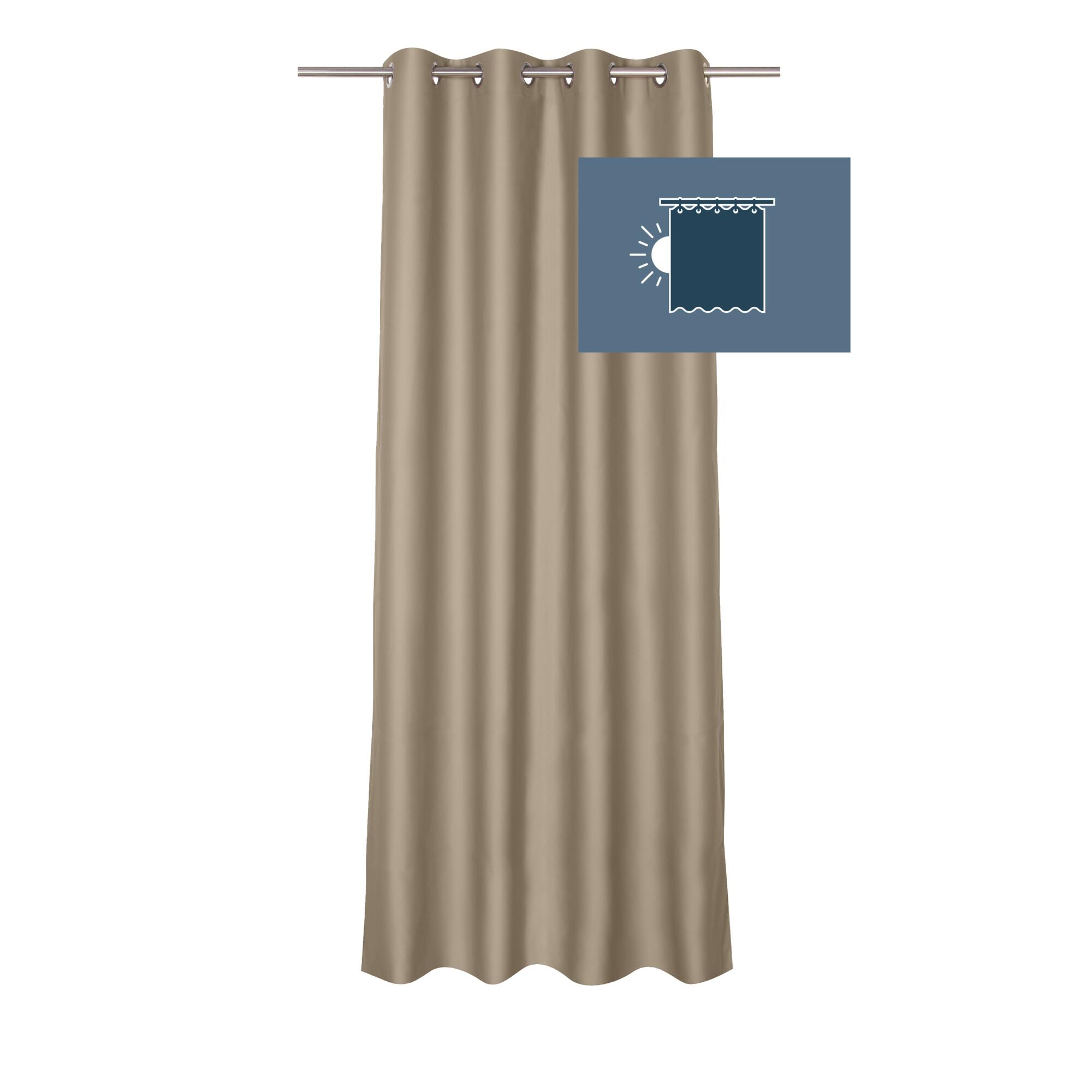 Rideau occultant, Alycia, taupe H.280 x l.140 cm INSPIRE - 6