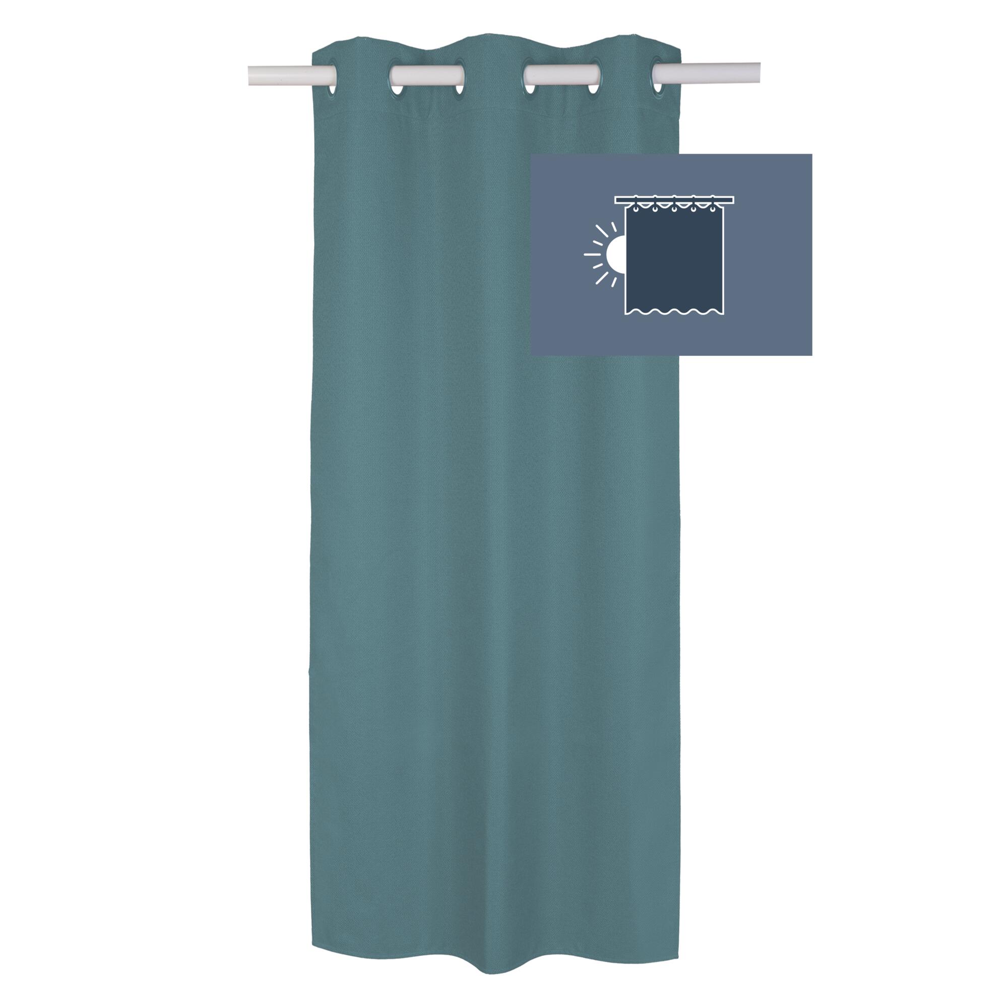 Rideau occultant, Miami, bleu H.280 x l.140 cm INSPIRE - 4