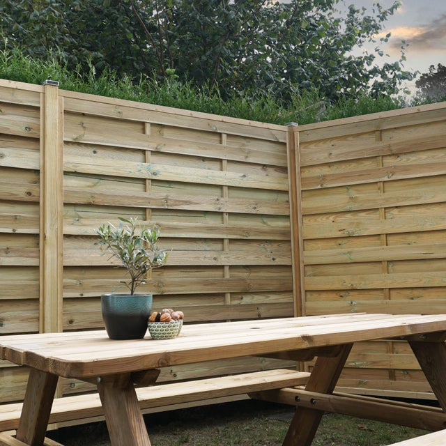 Panneau bois occultant Mika, CERLAND, L.180 x H.180 cm