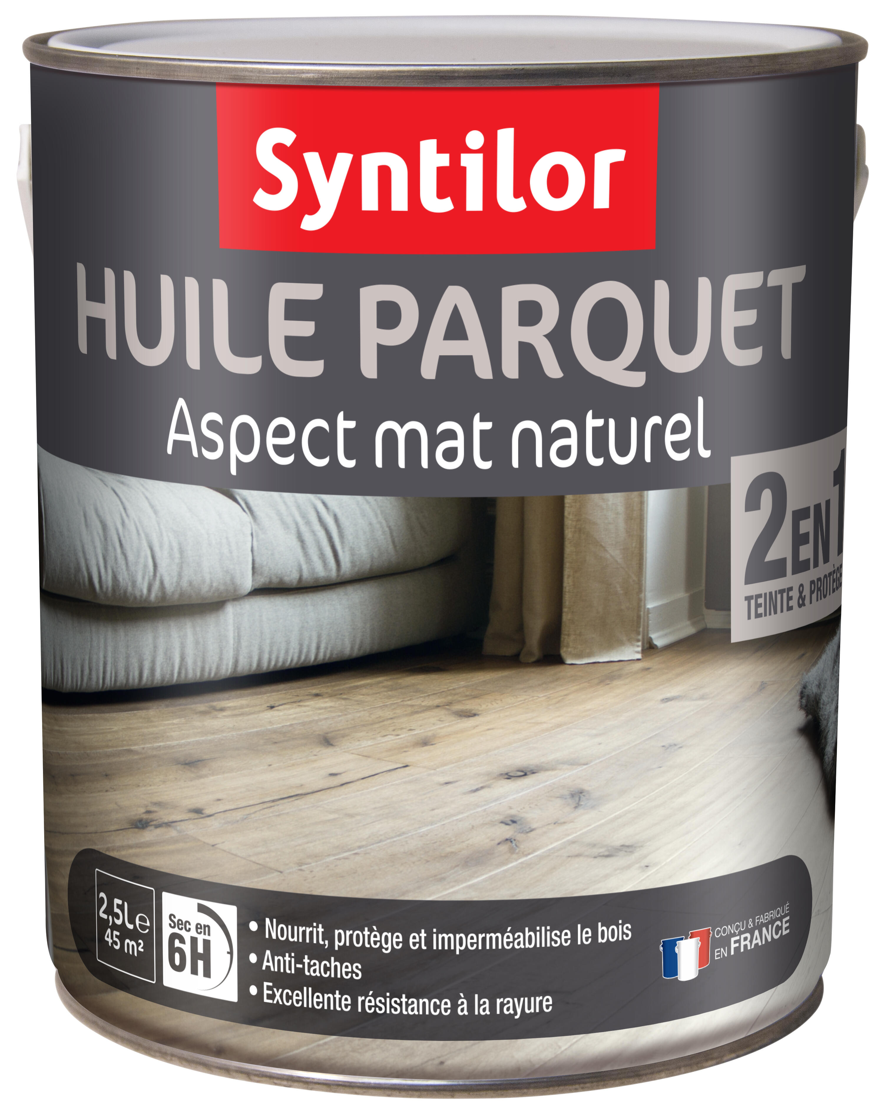 Huile parquet 2 en 1 SYNTILOR bois naturelle mat 2.5 l Leroy Merlin — free download