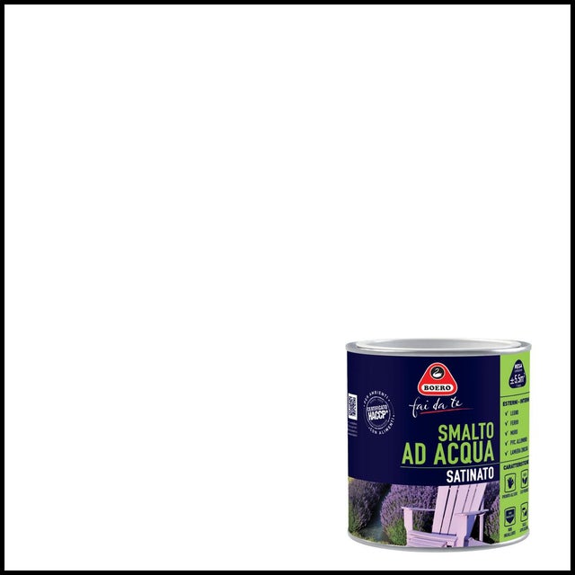 Vernice da esterno per legno e ferro e plastica BOERO FAI DA TE bianco satinato, 2 l
