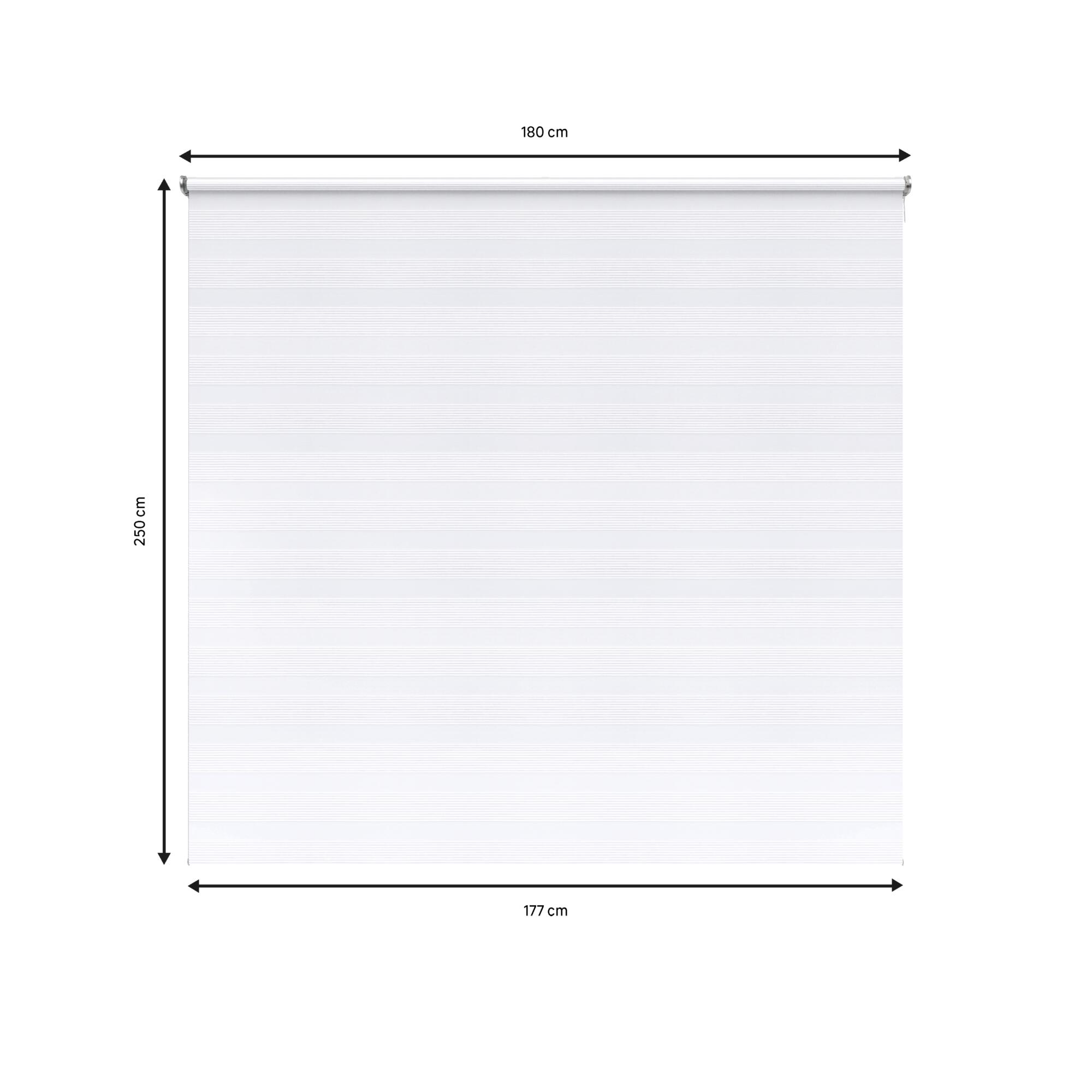 Estor motorizado enrollable noche y día athenes blanco blanco inspire 180x250cm