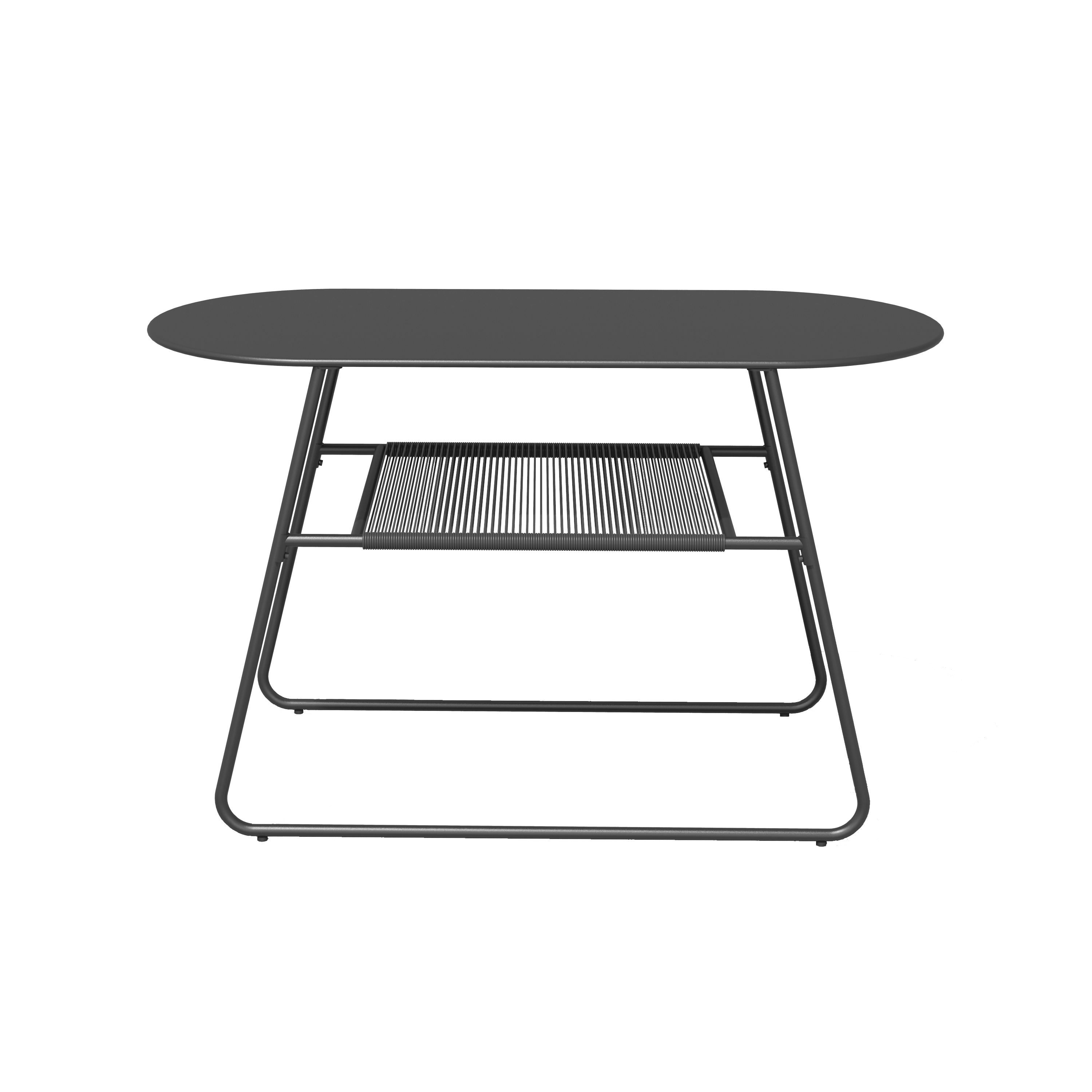 Table de jardin NATERIAL Duo ovale gris 2 personnes - 8