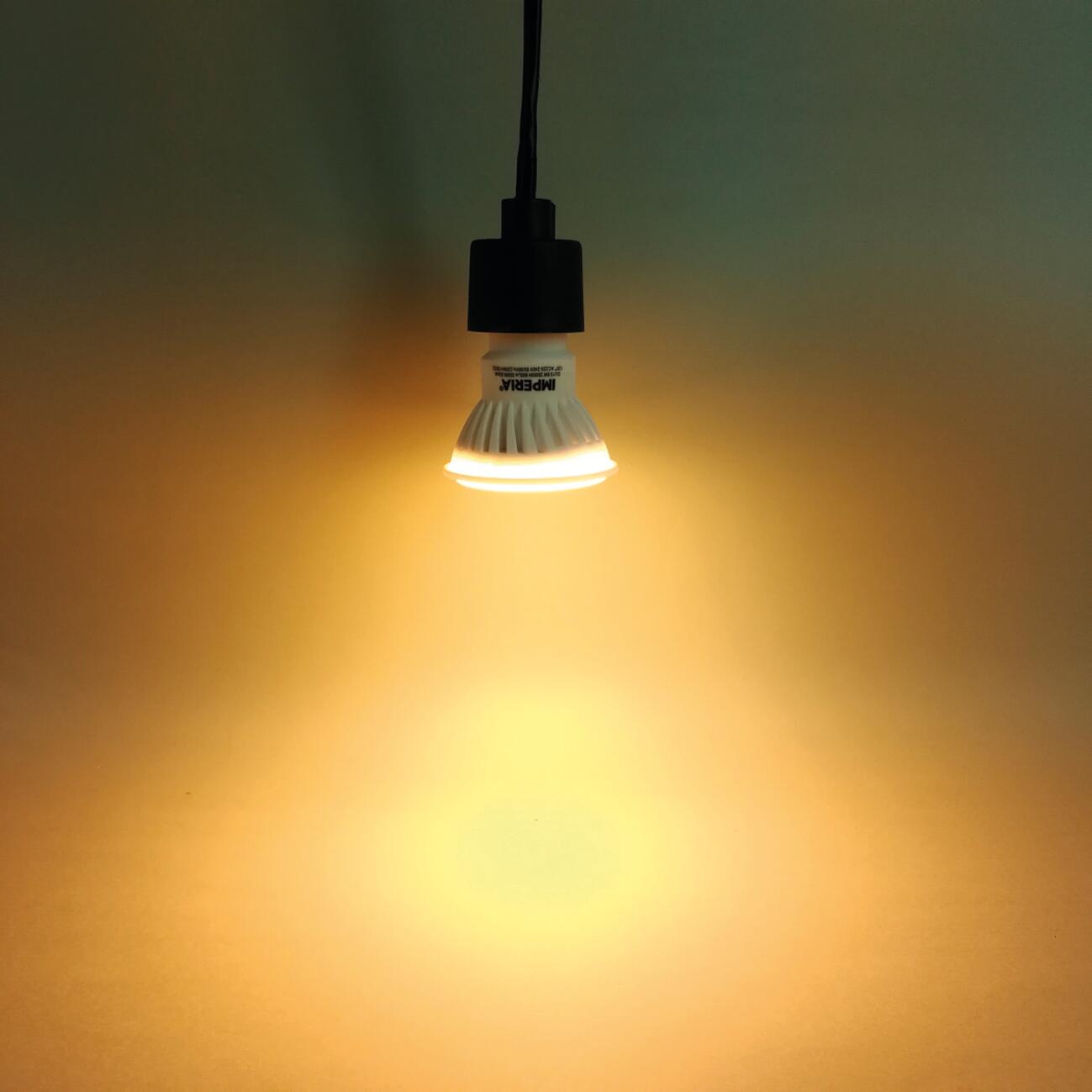 Lampadina LED, GU10 faretto, smerigliato, luce calda, 9W = 1030 LM, 100° IMPERIA - 3