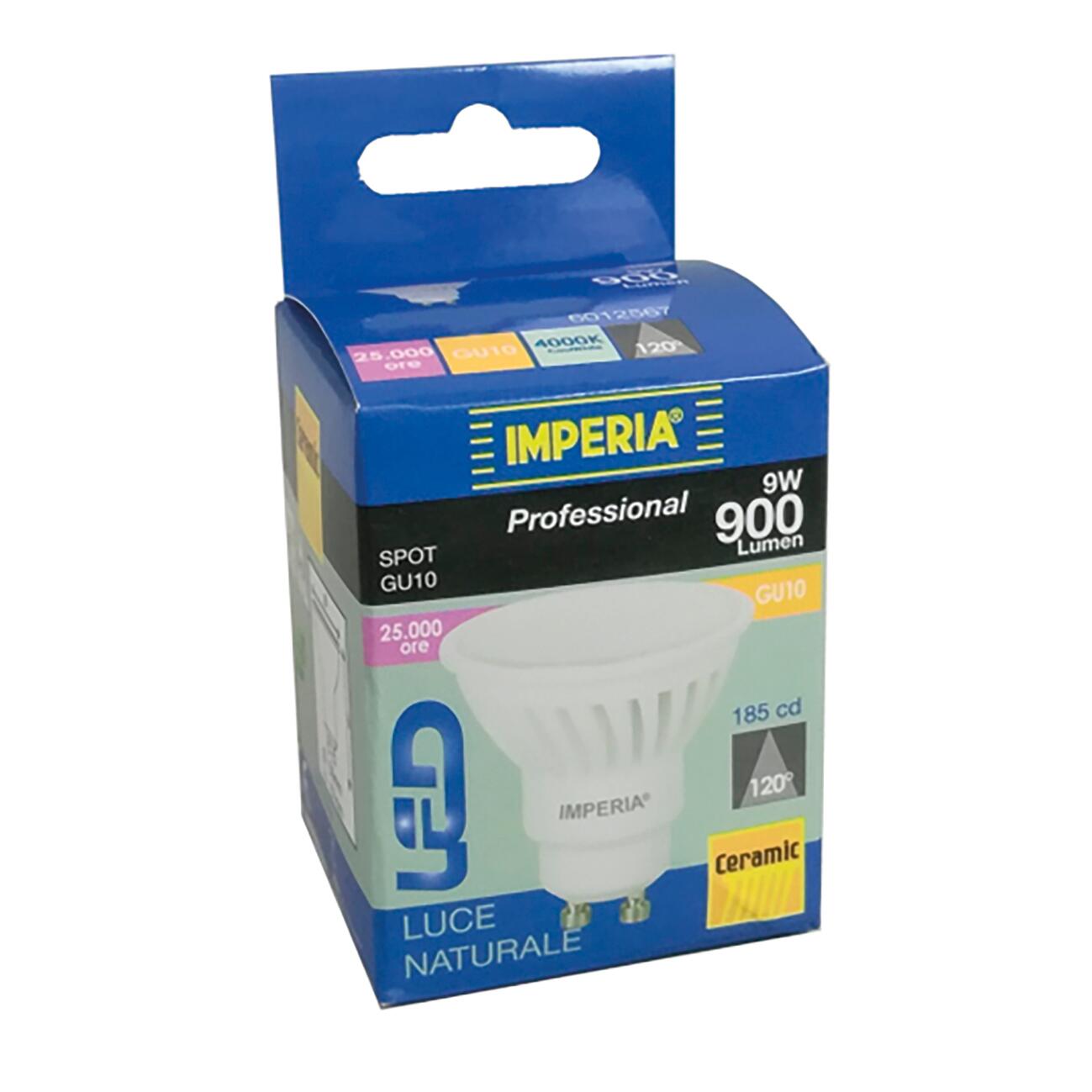 Lampadina LED, GU10 faretto smerigliato, luce naturale, 9W = 1030 LM, 100° IMPERIA - 5