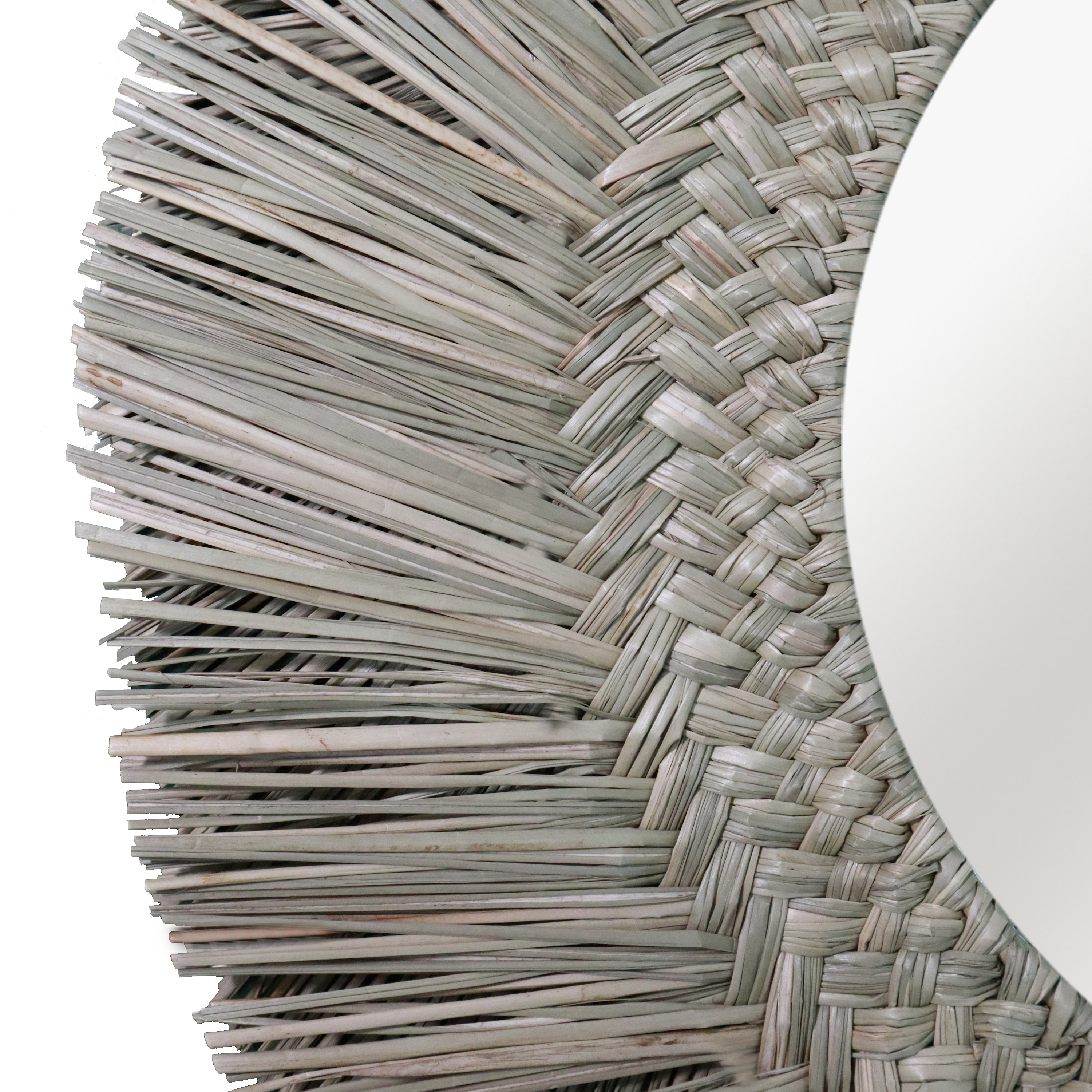 Specchio EXOTIC tondo in acciaio naturale Ø 60 cm INSPIRE - 25