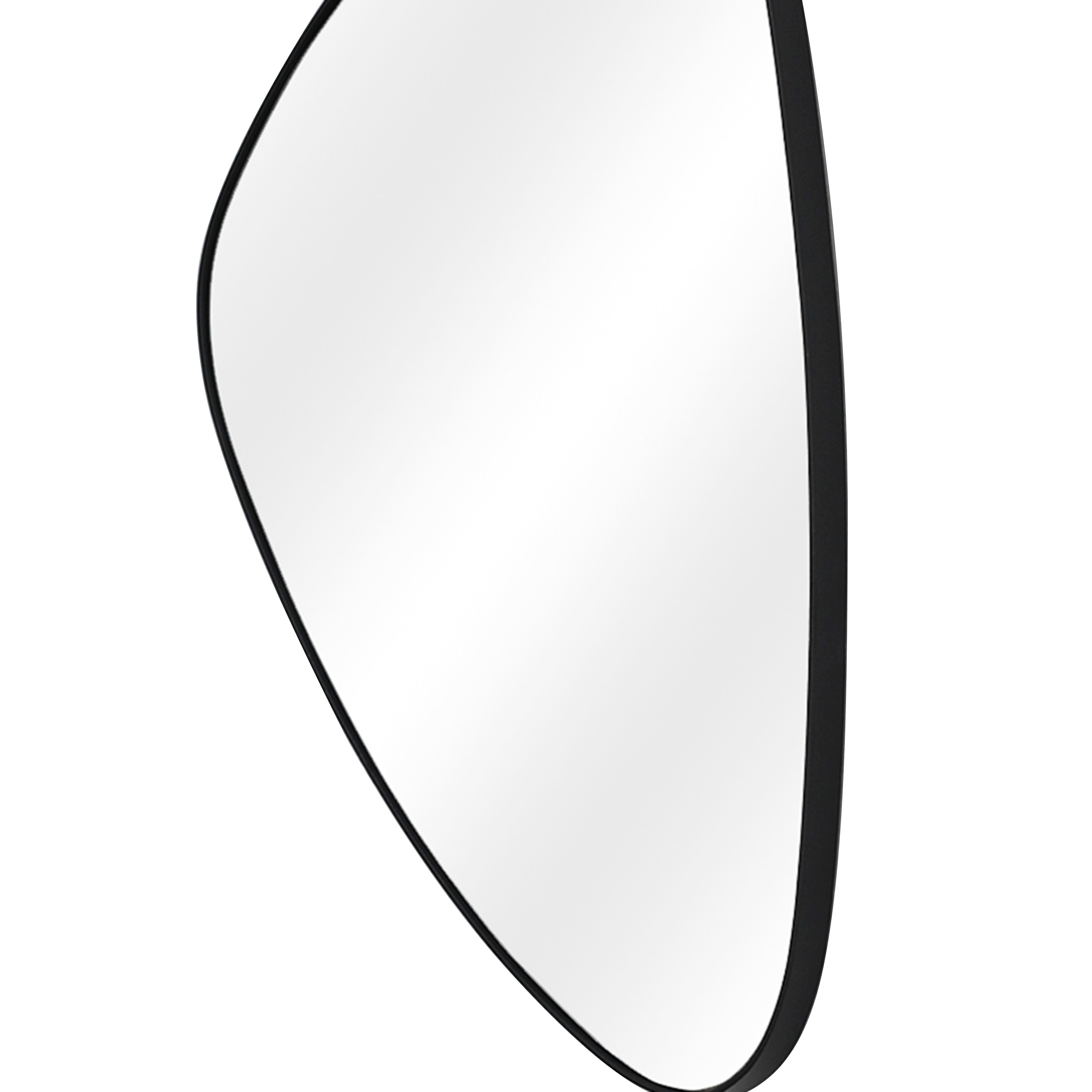 Specchio OGIVE asimmetrico in metallo nero 30 x 50 cm INSPIRE - 24