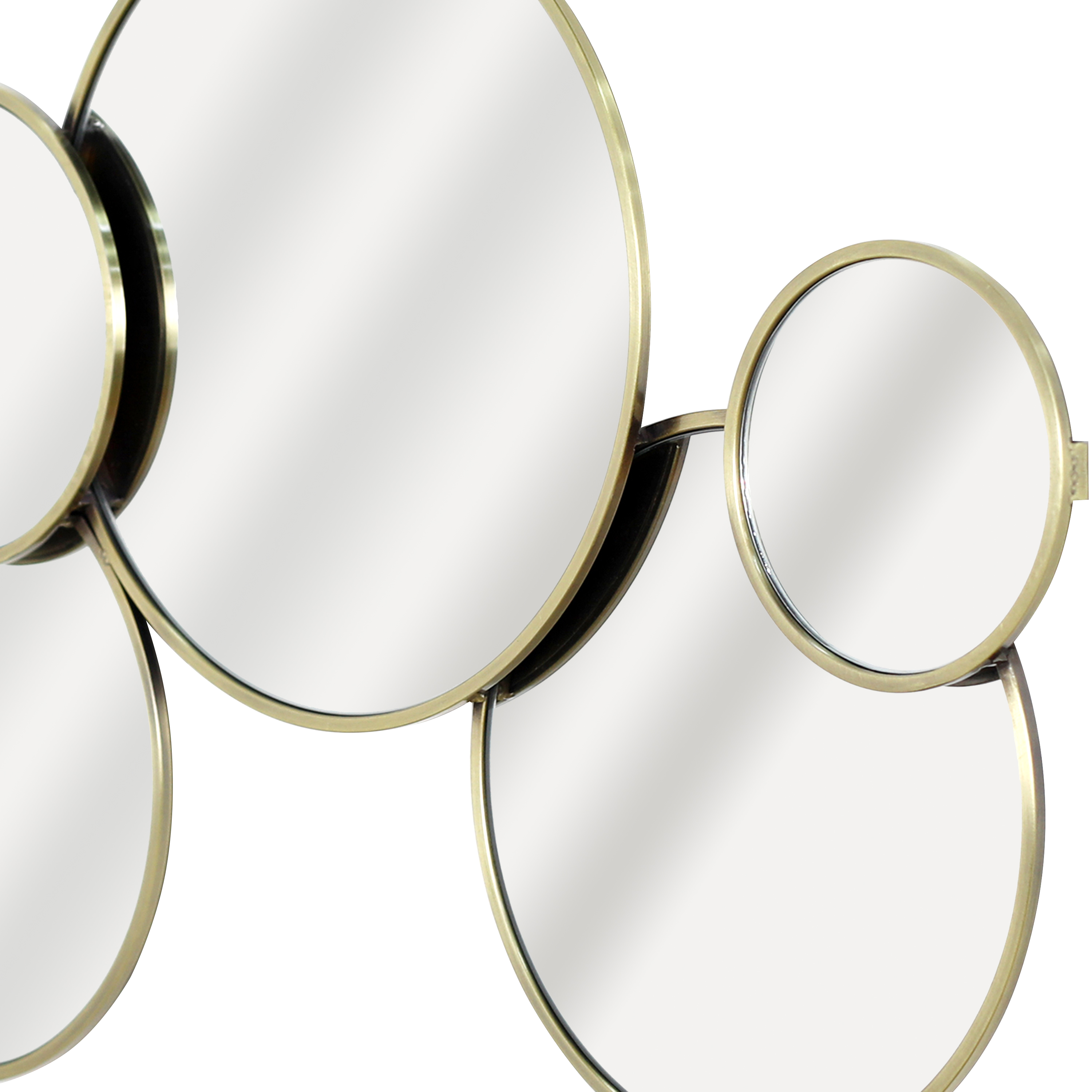 Specchio SATELLITE asimmetrico in metallo ottone 60 x 40 cm INSPIRE - 11