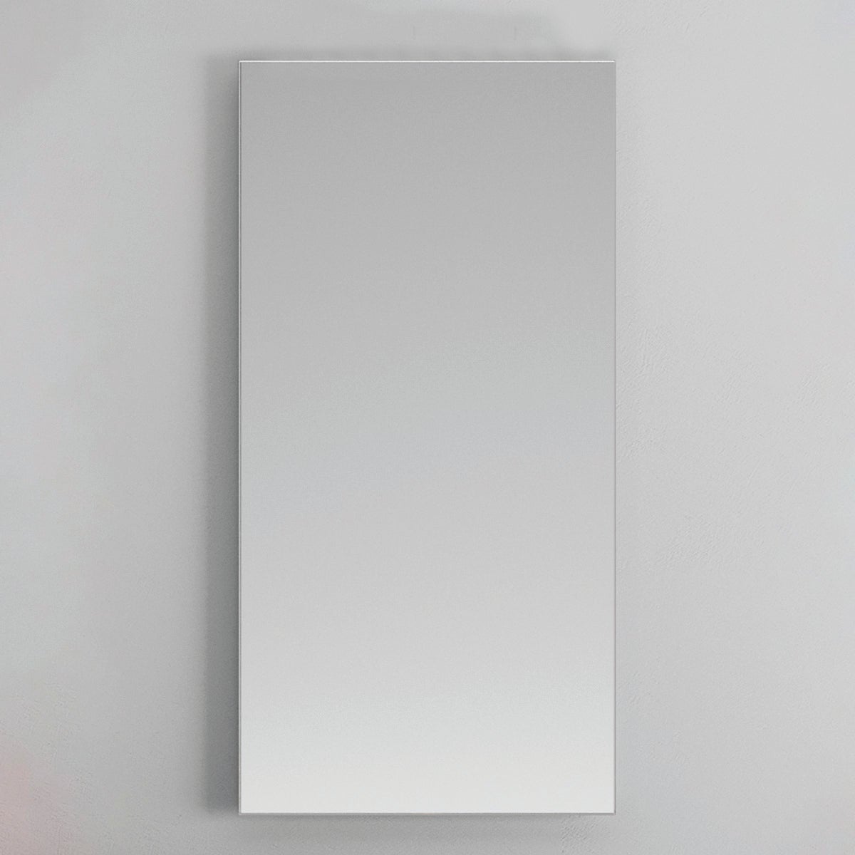 Specchio Da Porta,Specchio Da Bagno,Specchiera Nero 30x100 Cm In Vetro E Alluminio Cfw35511 90651691