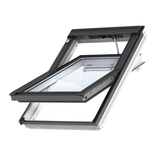 Finestra da tetto (faccia inclinata) VELUX elettrico L 94 x H 118 cm bianco e grigio antracite
