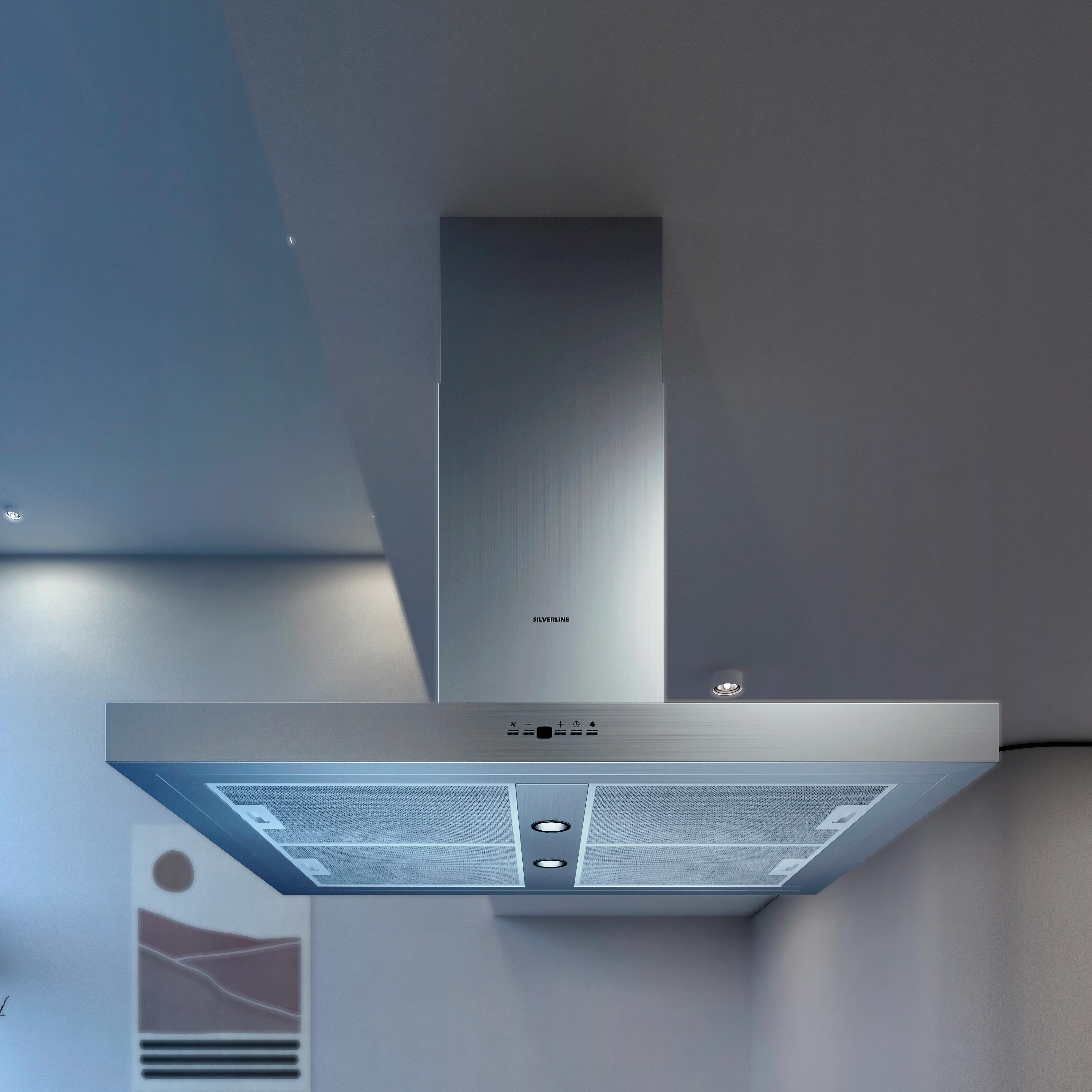 Cappa ad isola 4110 SILVERLINE argento L 90 cm - 5