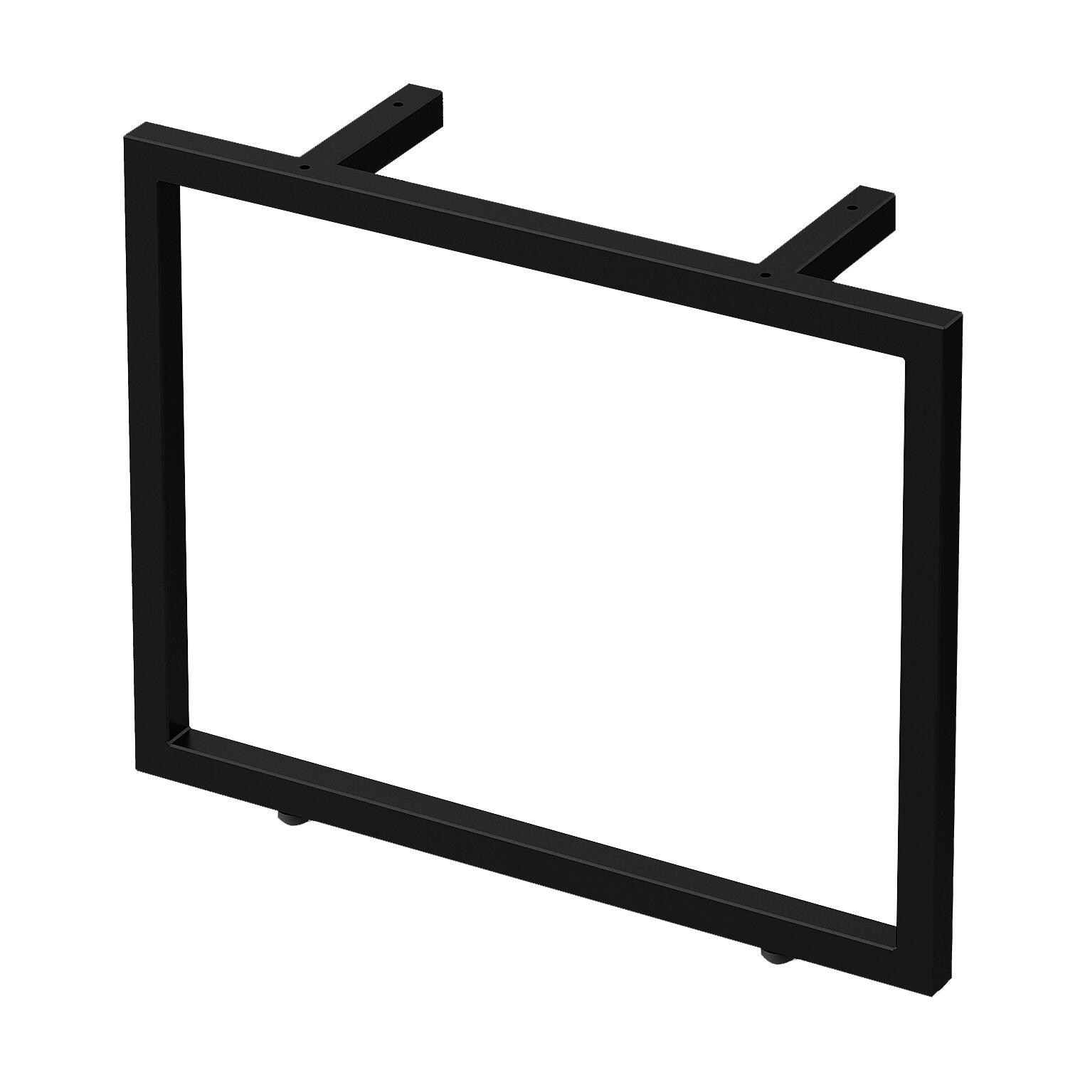 Piedino mobili da bagno (componibile) Qube in alluminio nero H 34 cm - 2