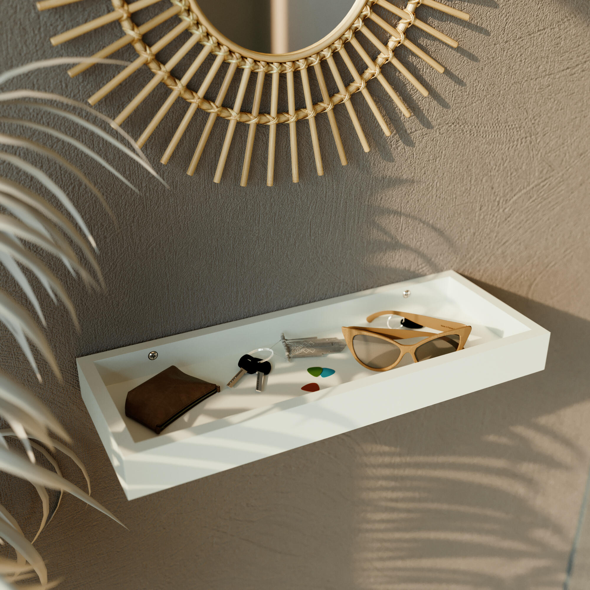 Miroir rond bambou naturel Bamboo INSPIRE diam.55 cm - 5