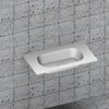 Lavabo a incasso rettangolare Neo Moon L 80.6 x H 14 x P 46 cm in resina bianco