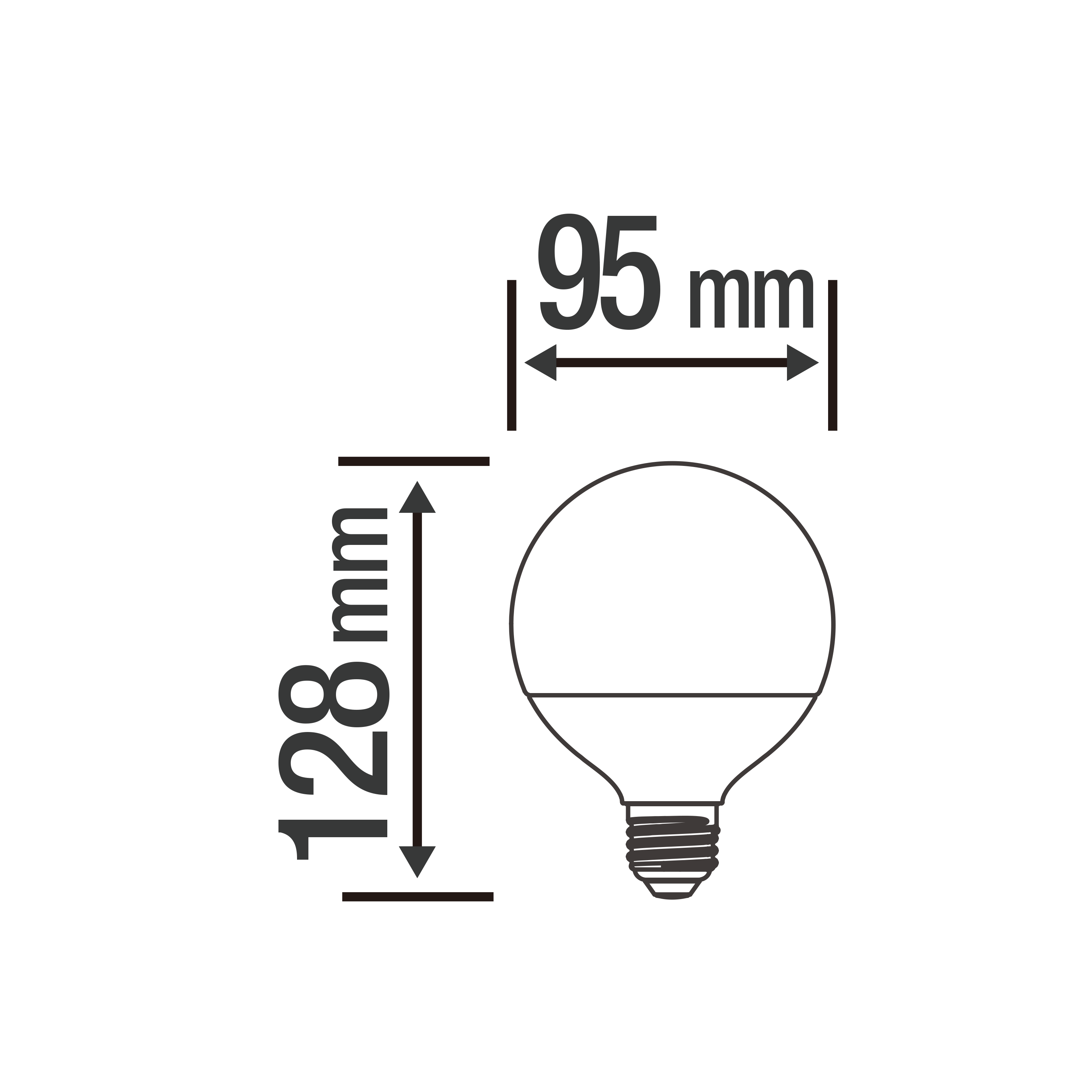 Lâmpada led e27 filamentos g95 1521lm 6500k LEXMAN ENKI - 5