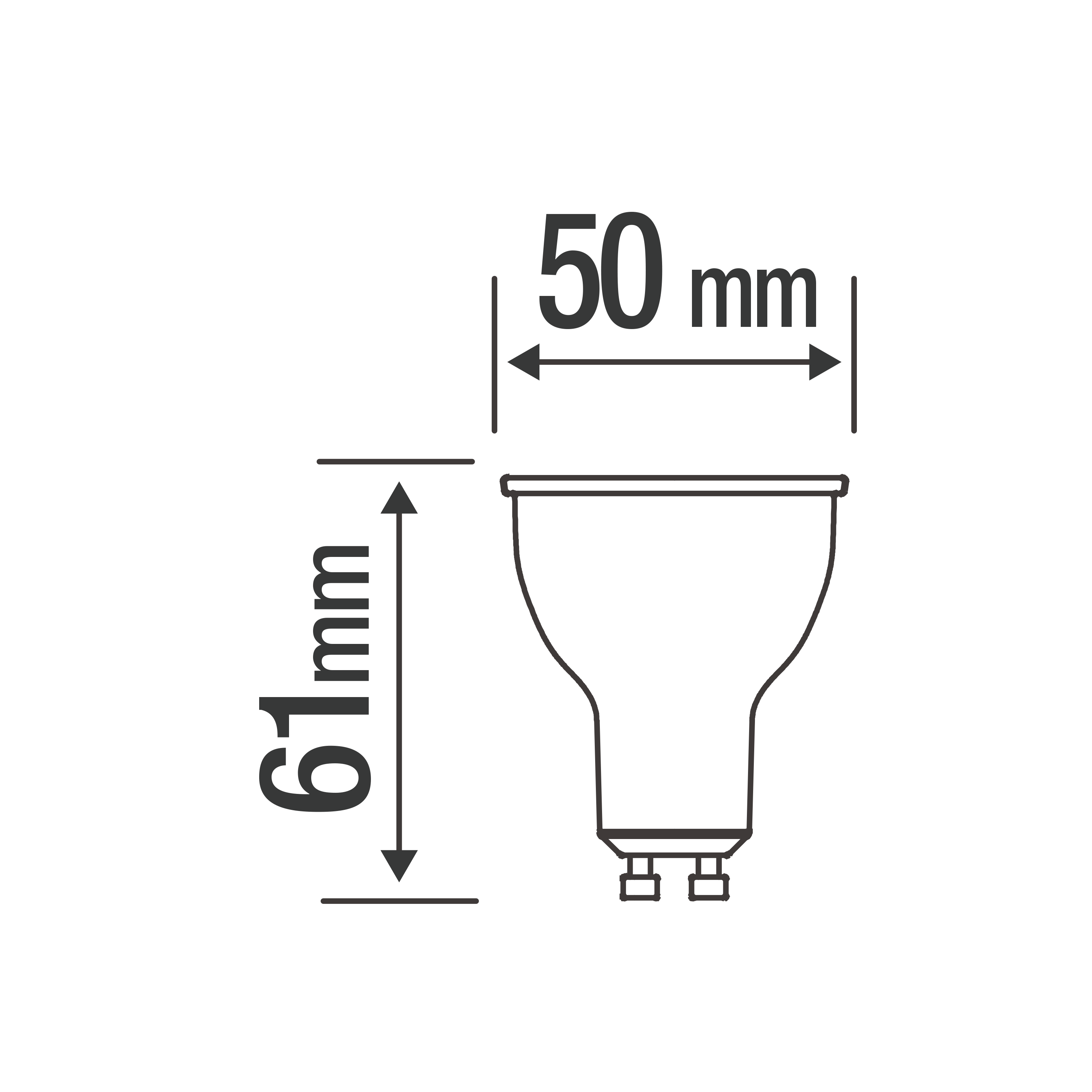 Lâmpada led gu10 filamentos mr16 360lm 2700k LEXMAN ENKI - 7