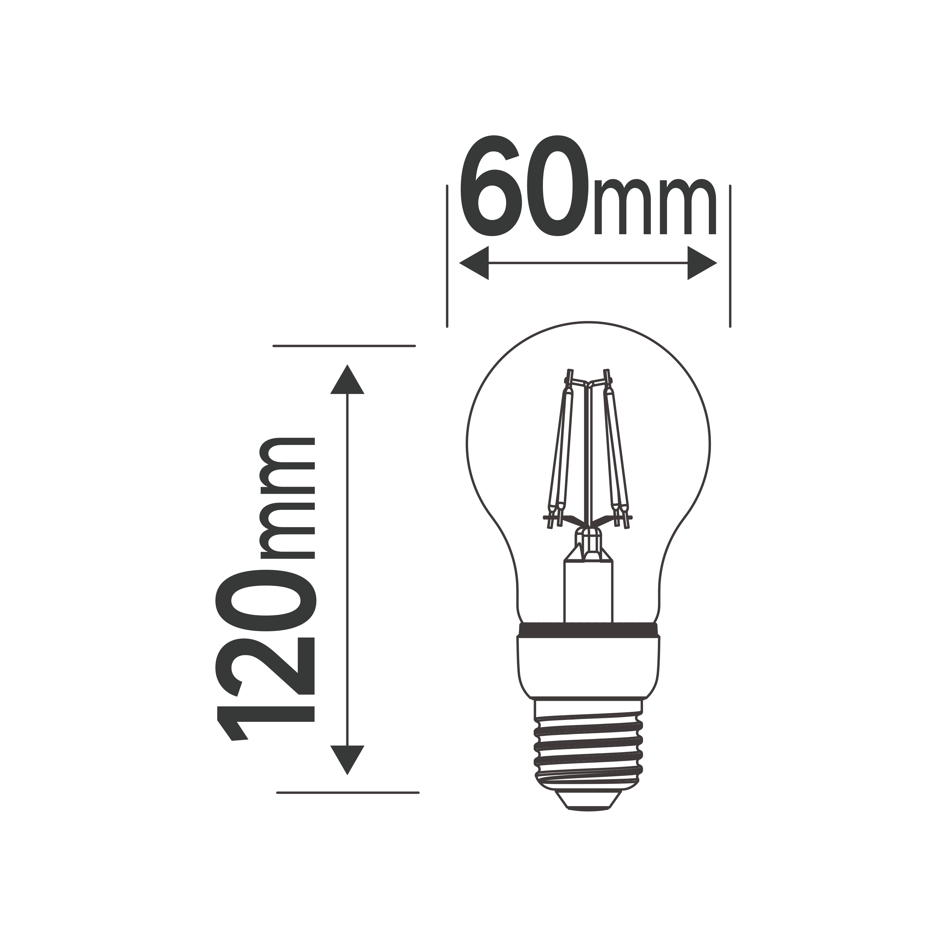 Lampadina smart LED, E27 goccia, trasparente, cct, 7W= 806 LM (equiv 60 W), 320°, LEXMAN - 3